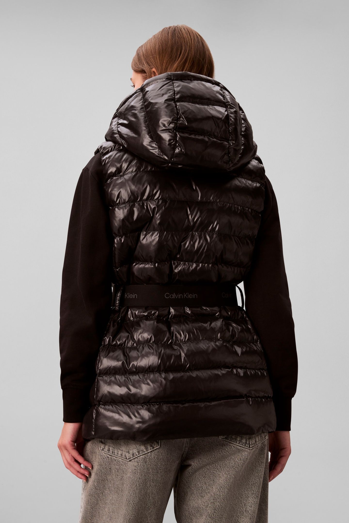 BELTED LIGHTWEIGHT VEST BLACK 2