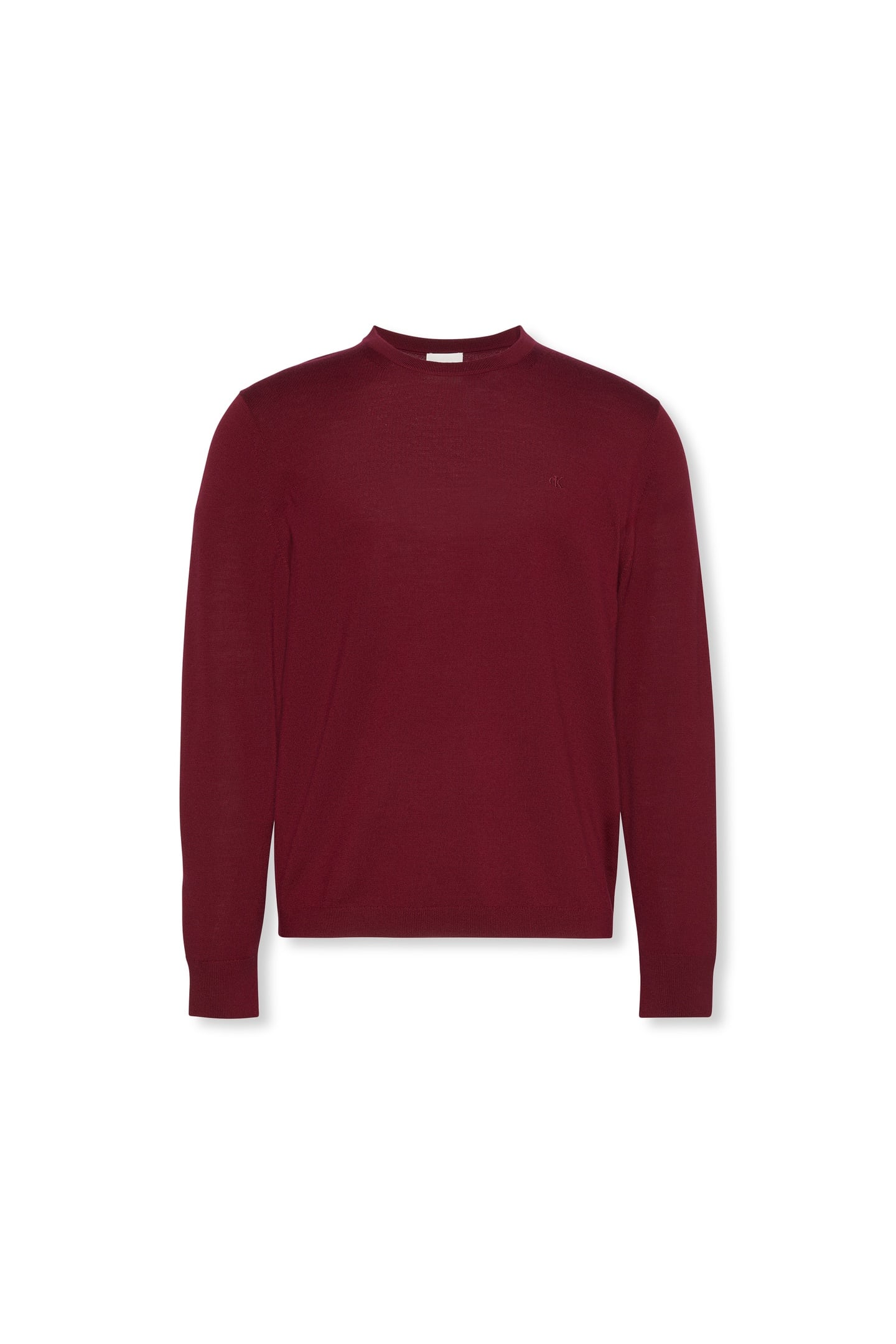 LS 100% MERINO CREW BEET RED 4