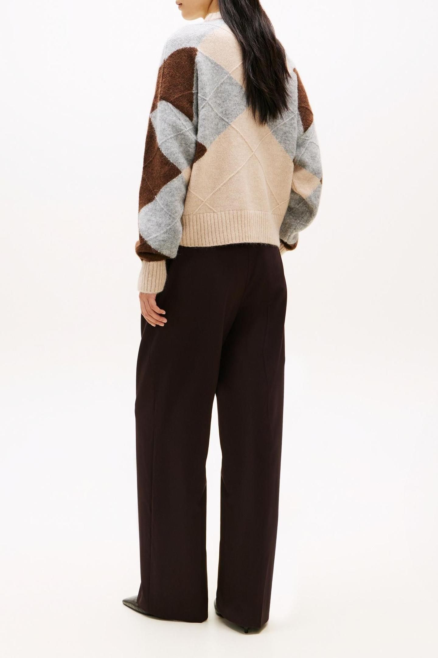 ALPACA BLEND ARGYLE ARGYLE LEGACY BROWN/MID GREY HEATHER 3
