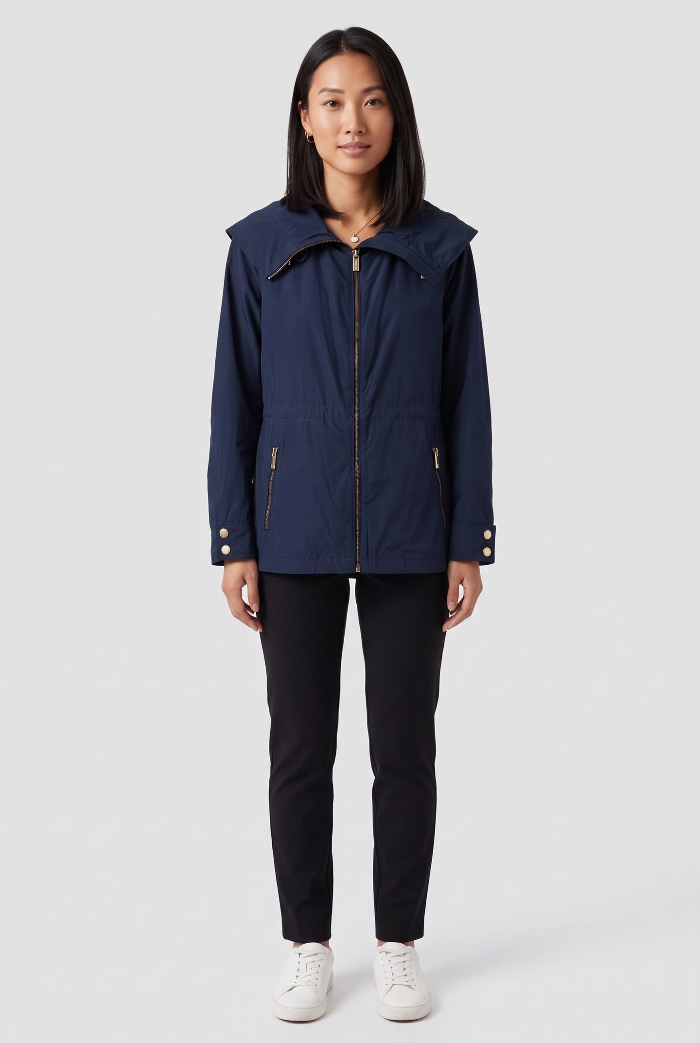 CINCHED WAIST SOFTSHELL MIDNIGHT 1