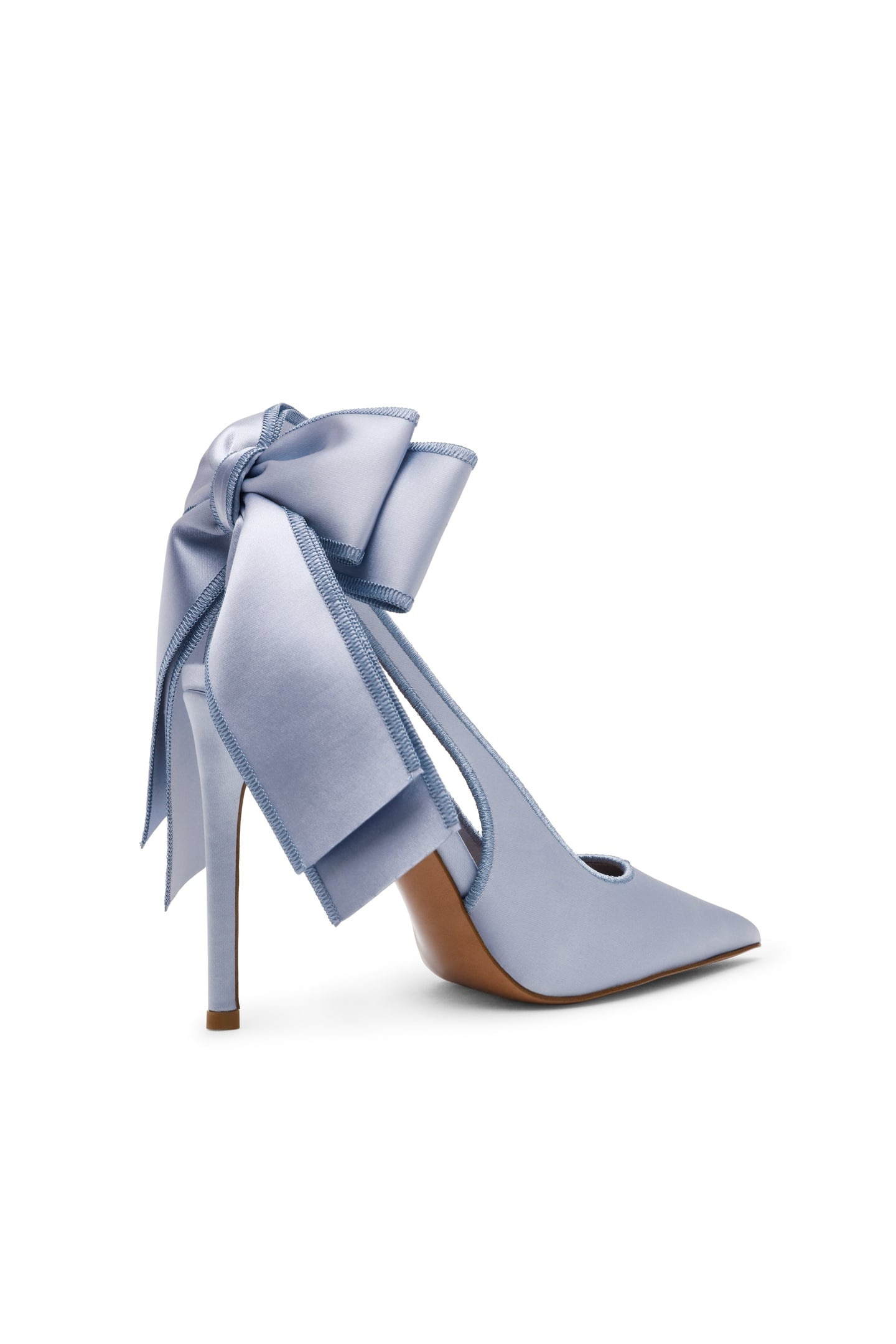 TEACUP PUMPS BLUE SATIN 5