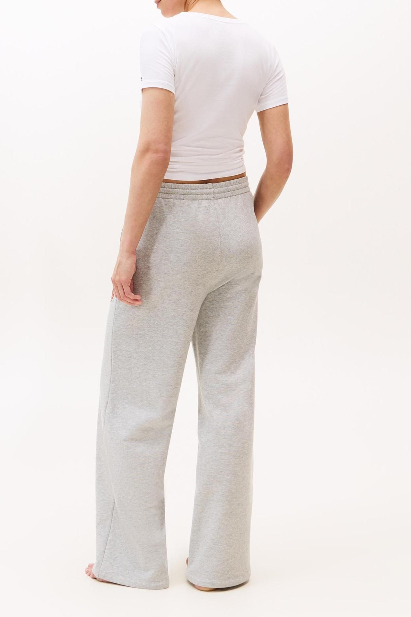 WIDE LEG PANTS LIGHT GREY HEATHER 2
