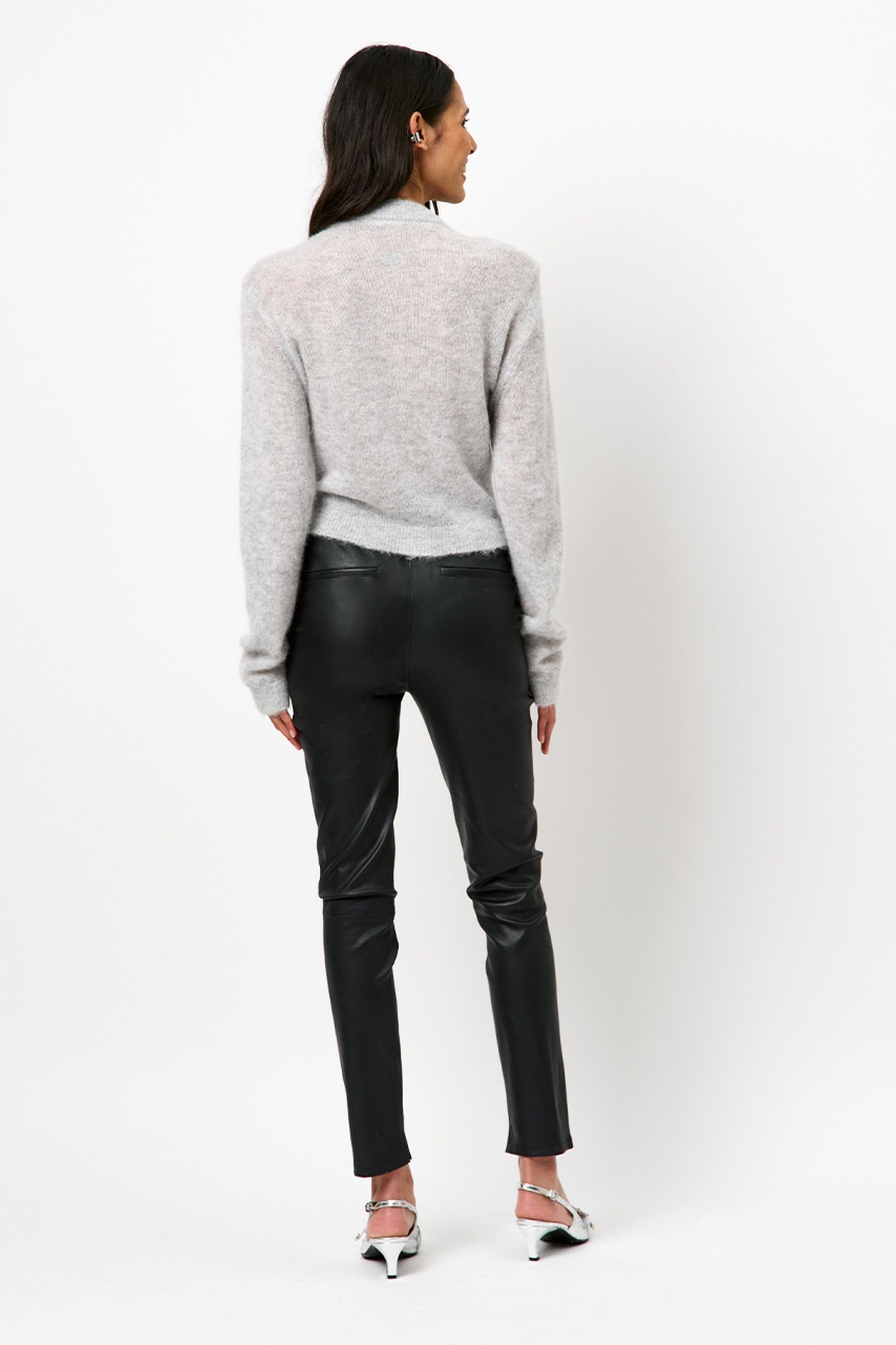 FAWN SEQUIN CARDIGAN HEATHER GREY 4