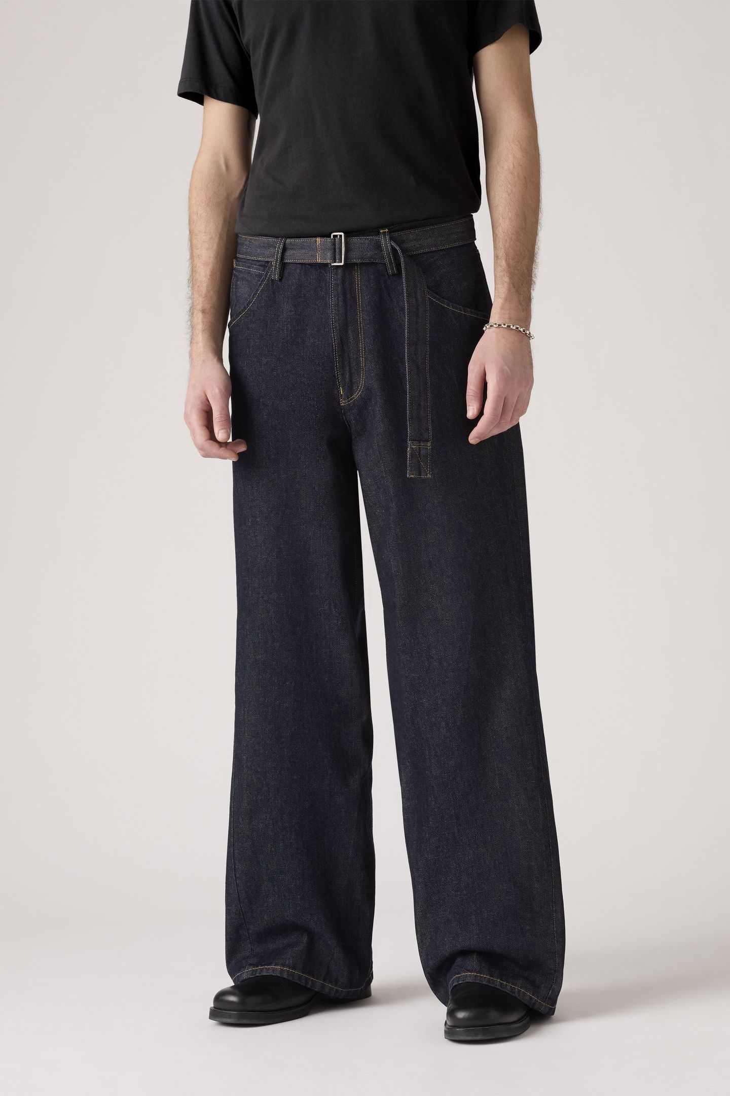 TWISTED BAGGY WIDE JEANS 5