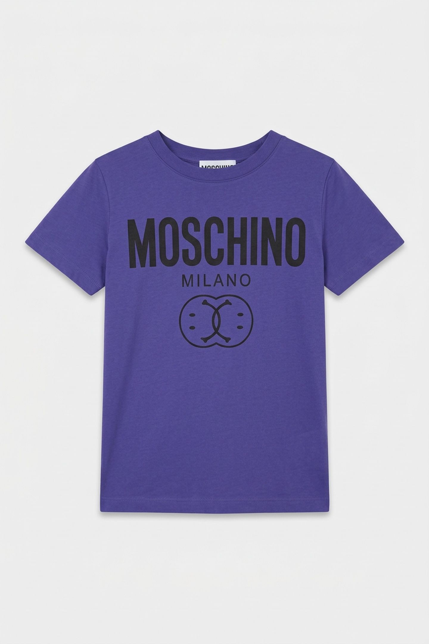 DOUBLE SMILEY® ORGANIC JERSEY T-SHIRT BLUE 3