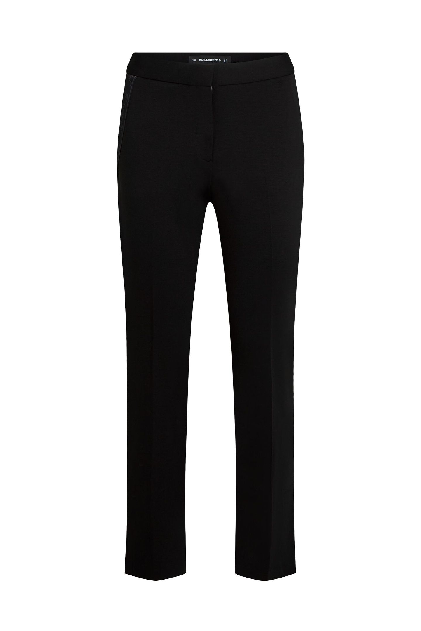 PUNTO PANTS WITH SLITS BLACK 1