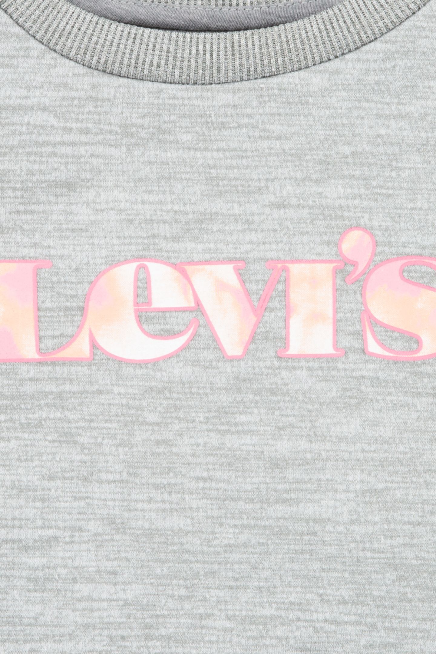 GIRLS OVERSIZED CREW SWEATSHIRT GRAY HEATHER 3