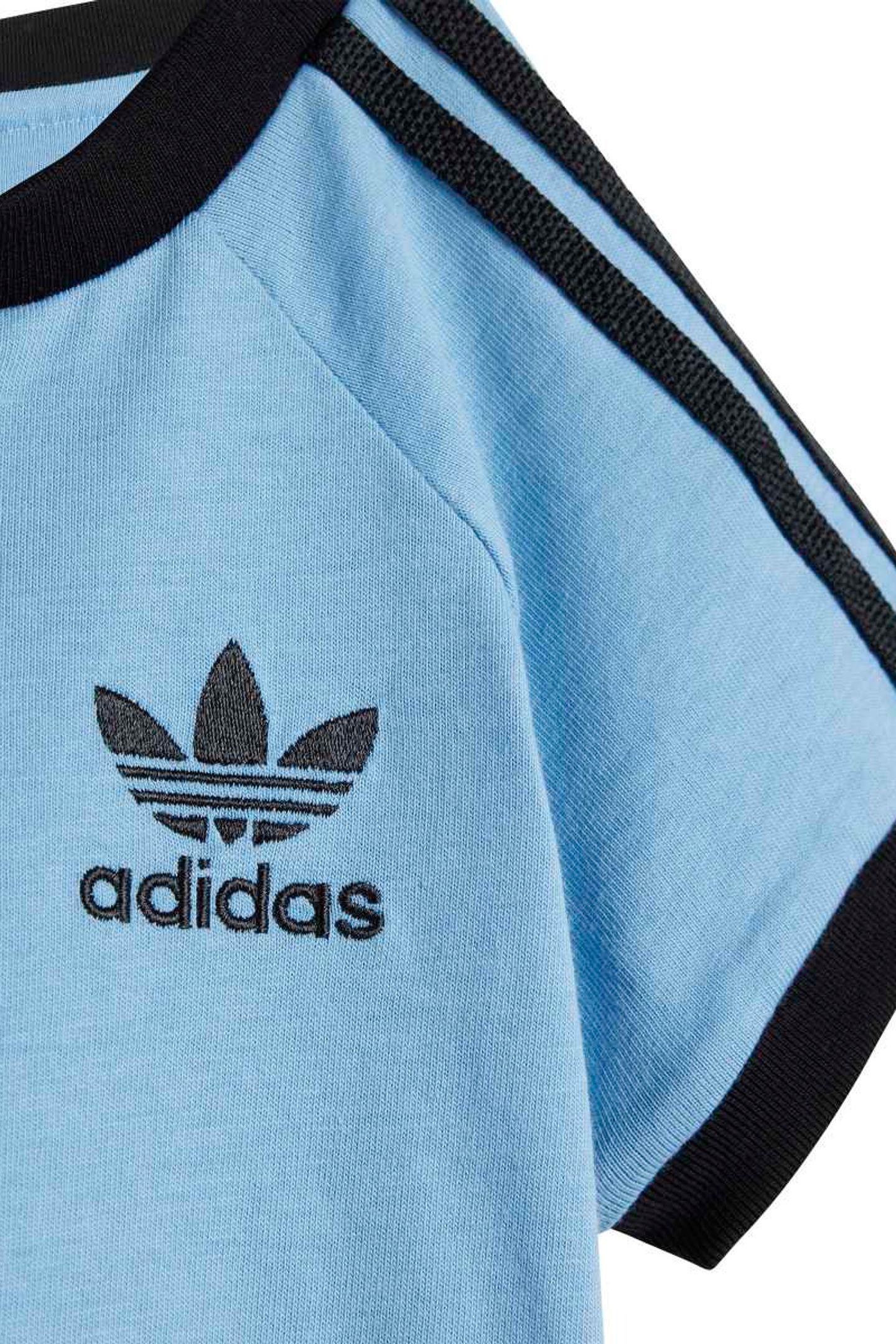 INFANT 3STRIPES TEE ASH BLUE 3