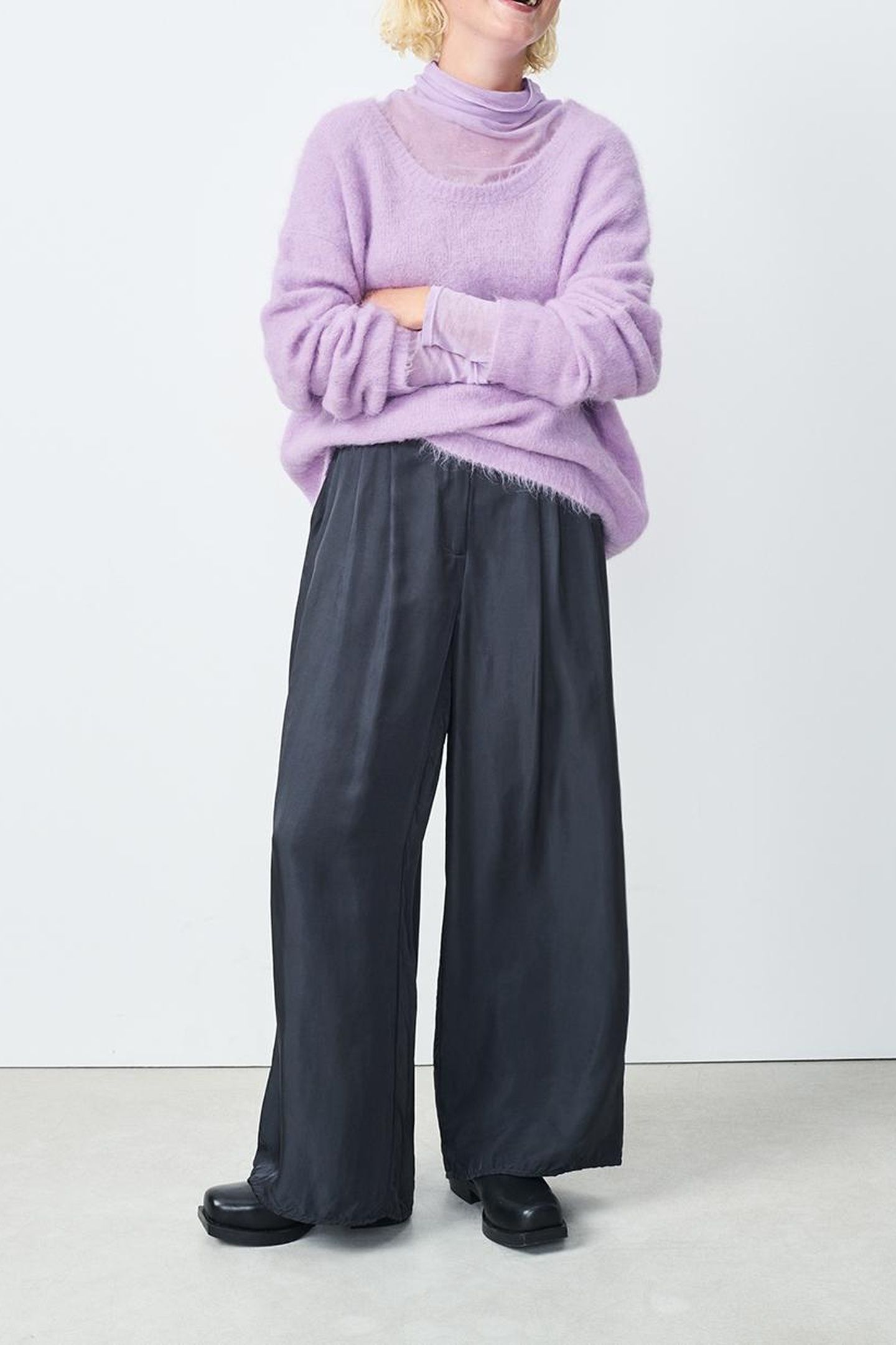 NUNY KNIT SWEATER ORCHIDEE CHINE 1