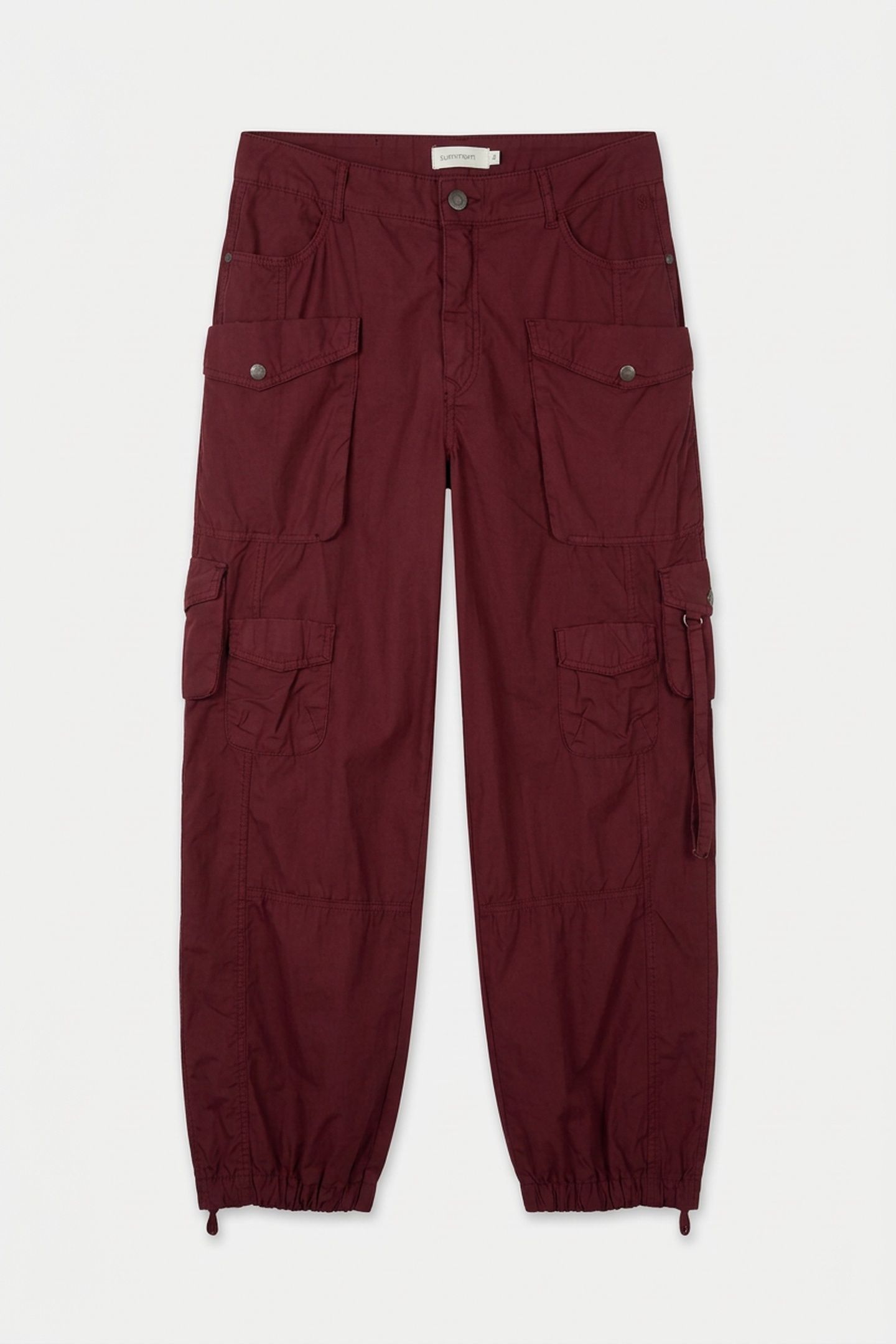 LOOSE CARGO PANTS LT CRISPY PLAIN WEAVE CASSIS 3