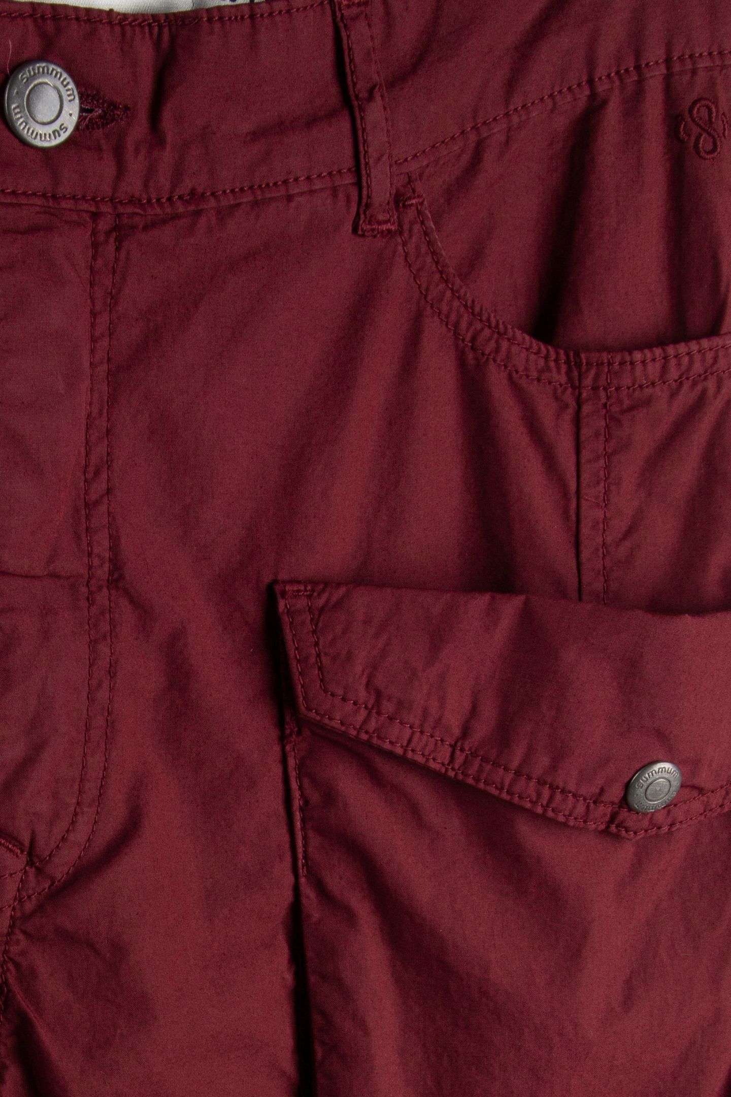 LOOSE CARGO PANTS LT CRISPY PLAIN WEAVE CASSIS 4