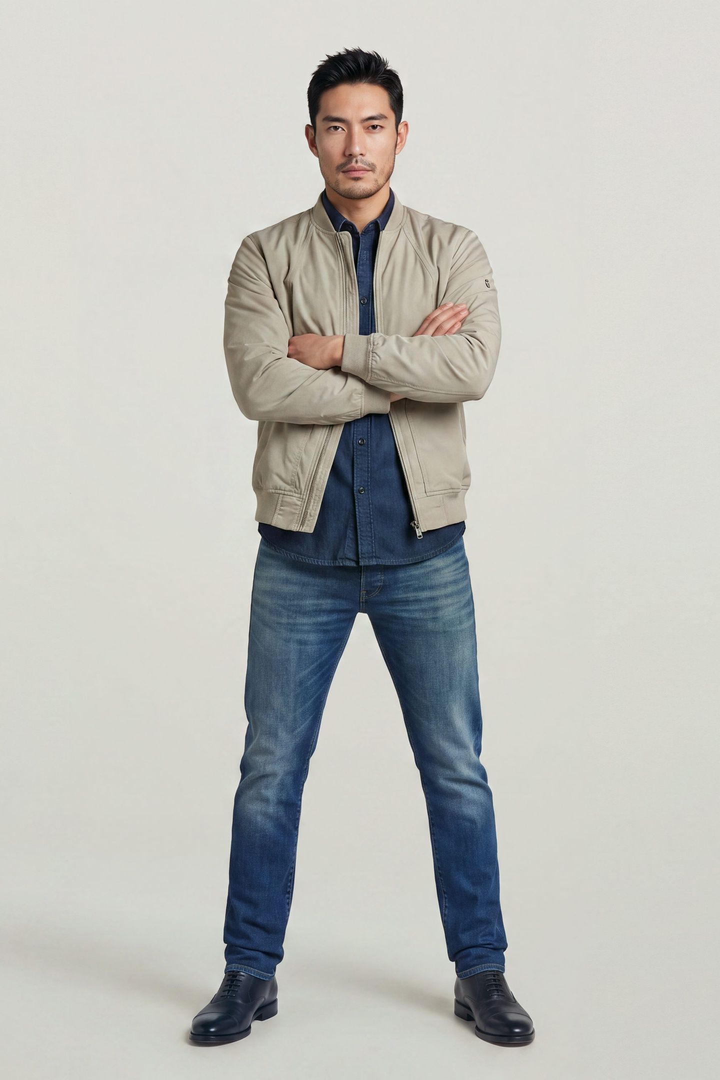 3301 SLIM MEDIUM BLUE 3