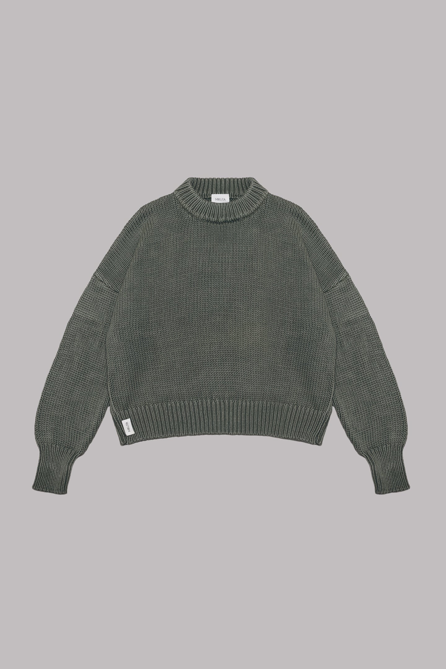 THE GREEN FADED KNIT SWEATER 3