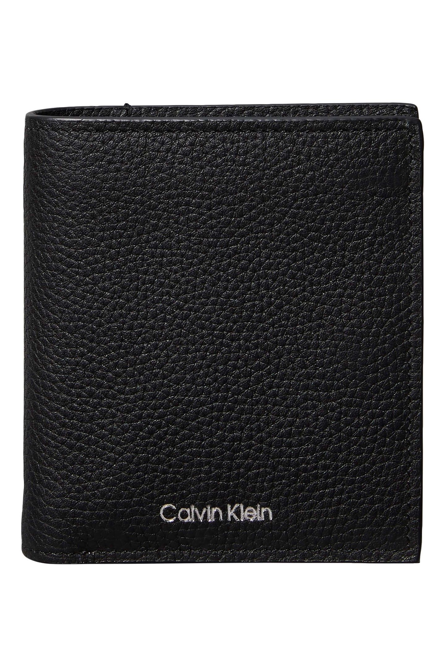 FOIL EMBOSS SLIM TRIFOLD WALLET BLACK 4