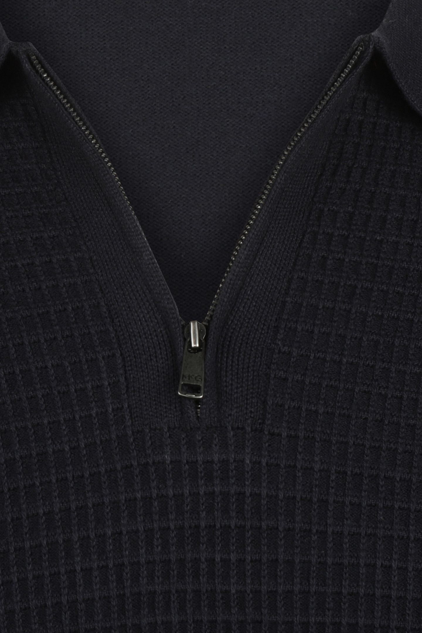 STRUCTURED POLO SWEATER NAVY 3