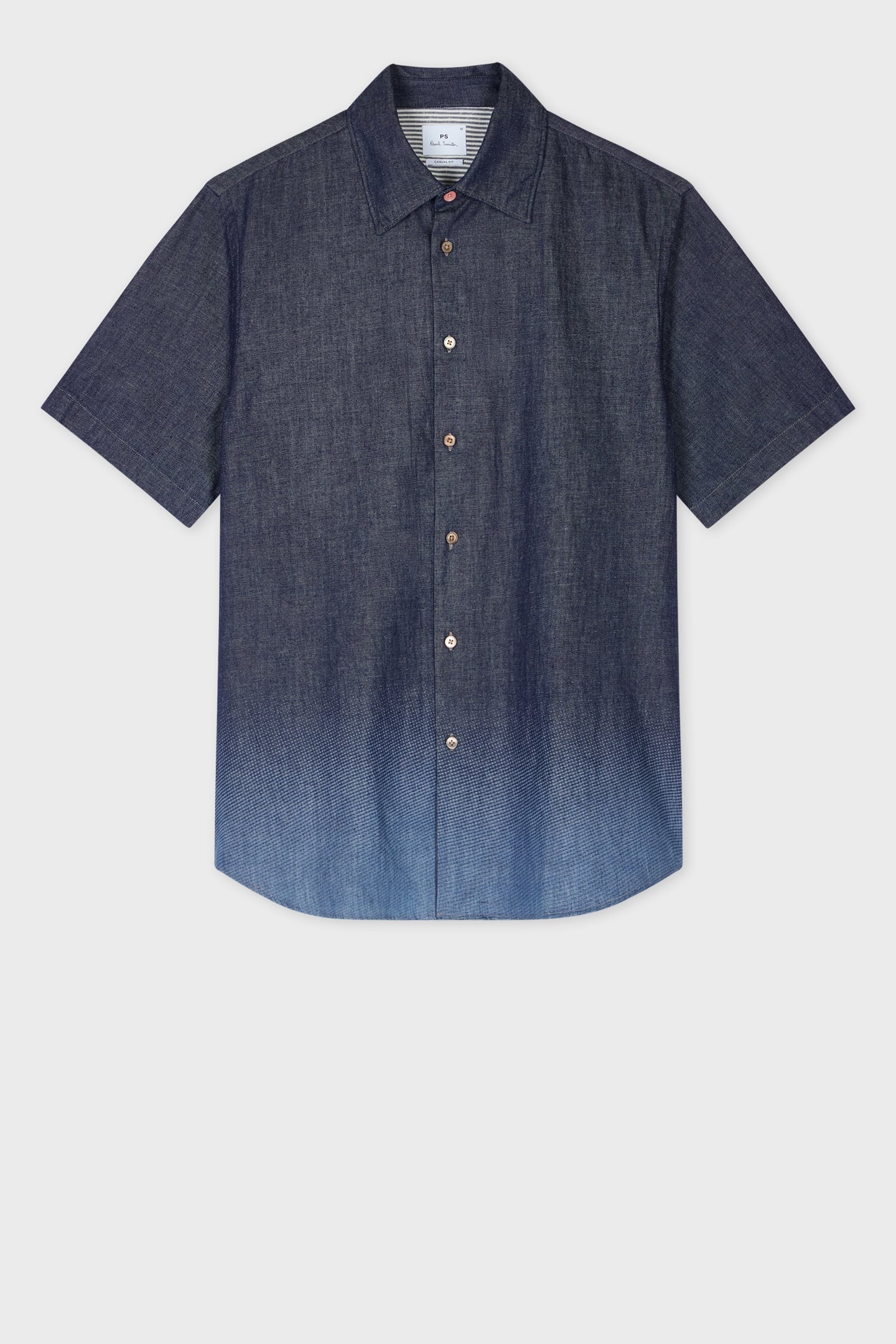 MENS SS CASUAL FIT SHIRT BLEACH EFFECT 4