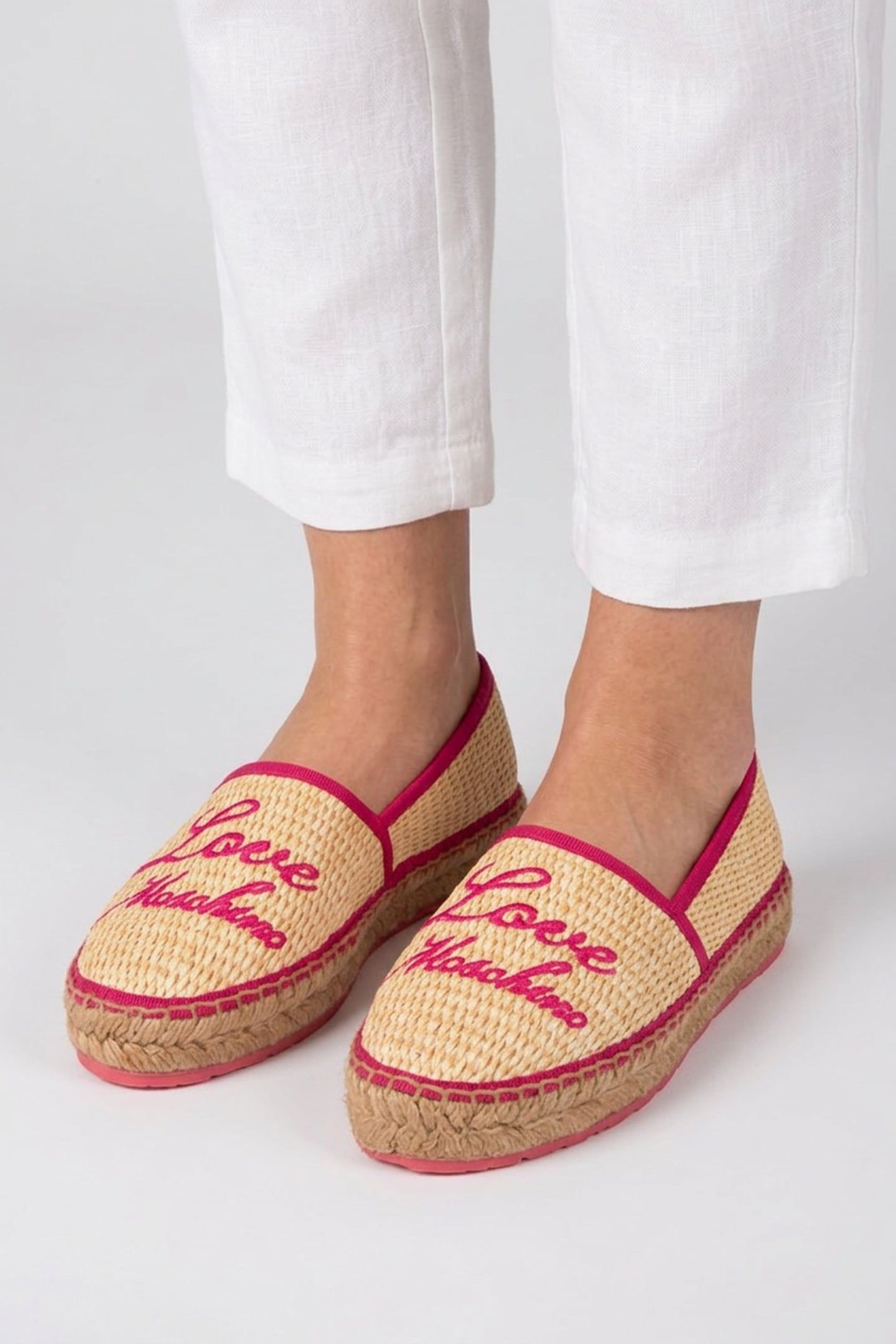 RAFFIA ESPADRILLES WITH EMBROIDERY BEIGE 2