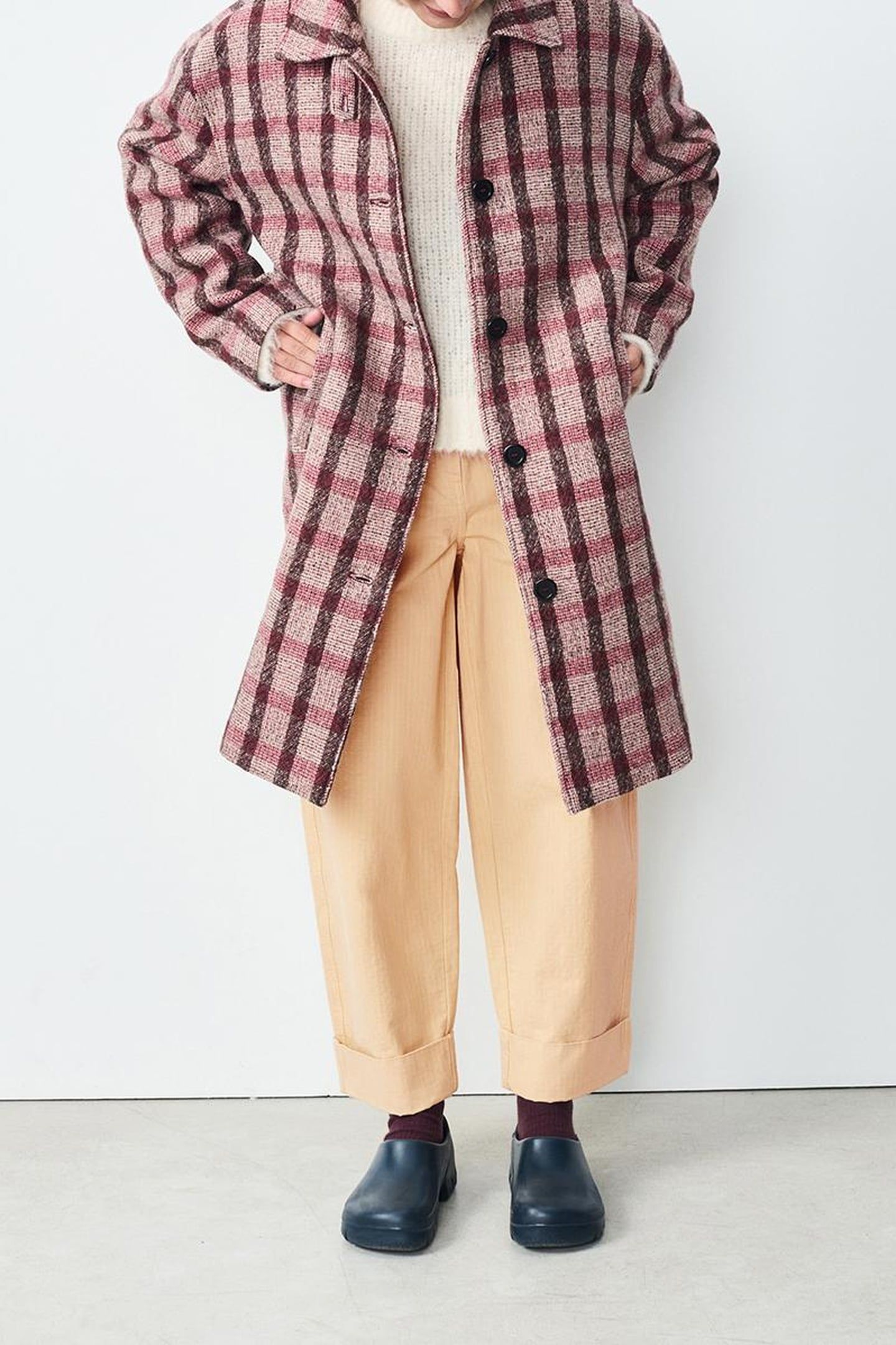 TURSBURG COAT TARTAN POIVRE ROUGE 1