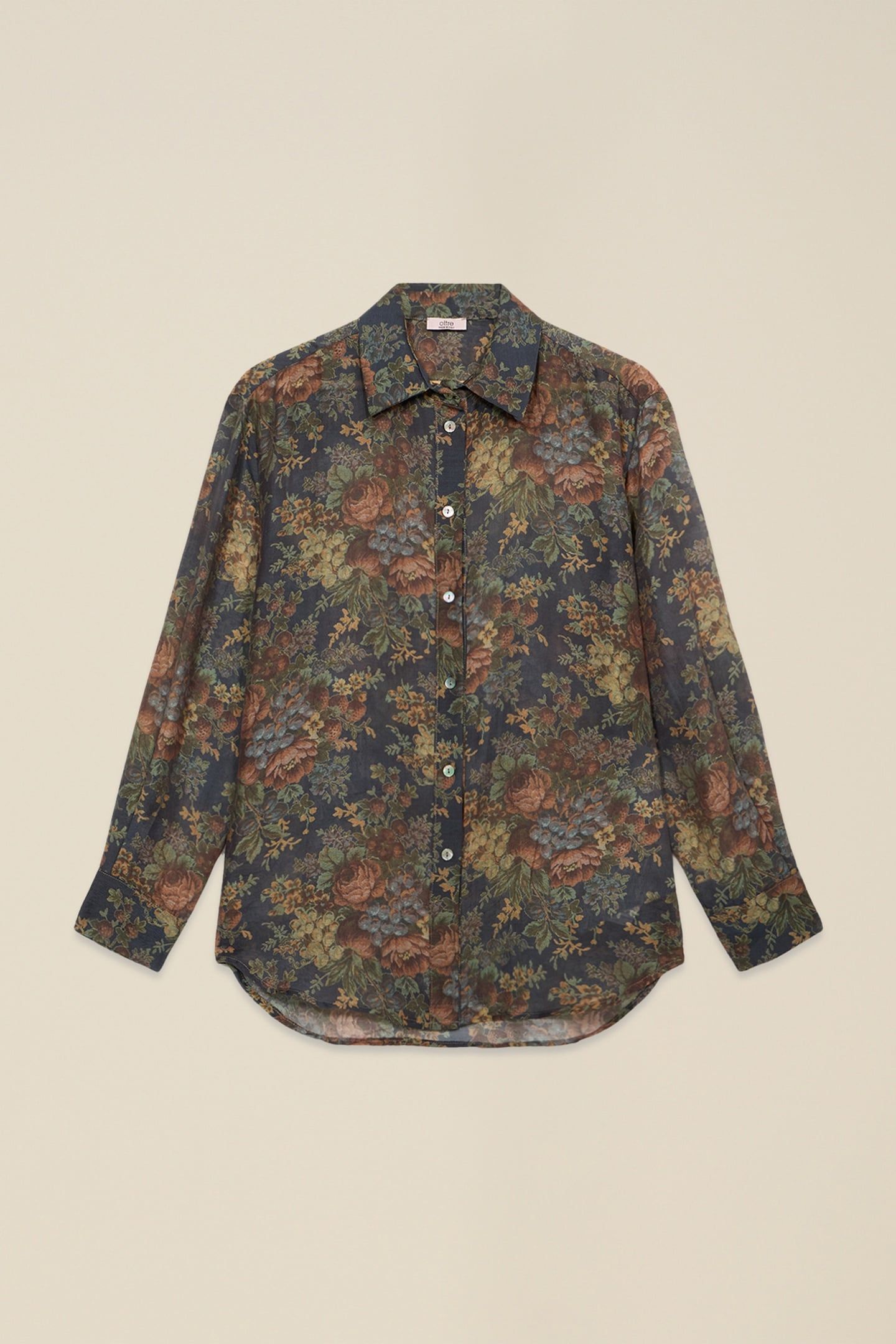 FLORAL PATTERN SHIRT BLUE 3