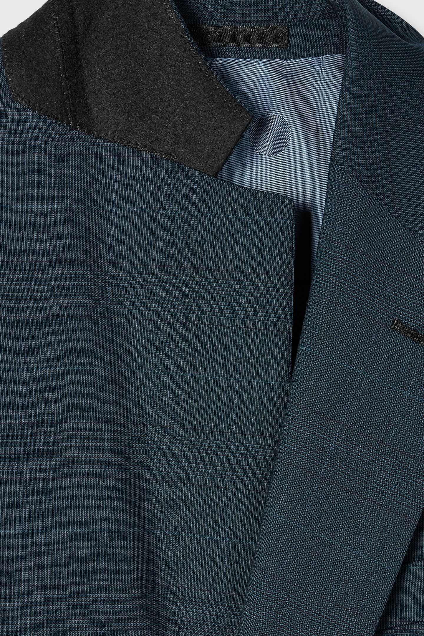MENS TAILORED FIT 2 BUTTON SUIT PETROL GREEN 4