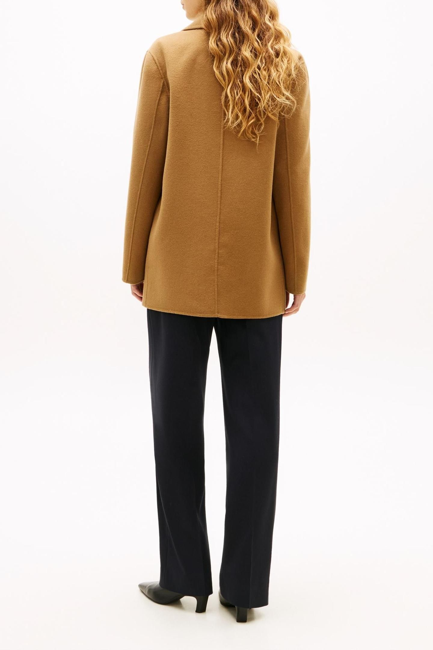 DF WOOL BLEND REG COAT DESERT KHAKI 2