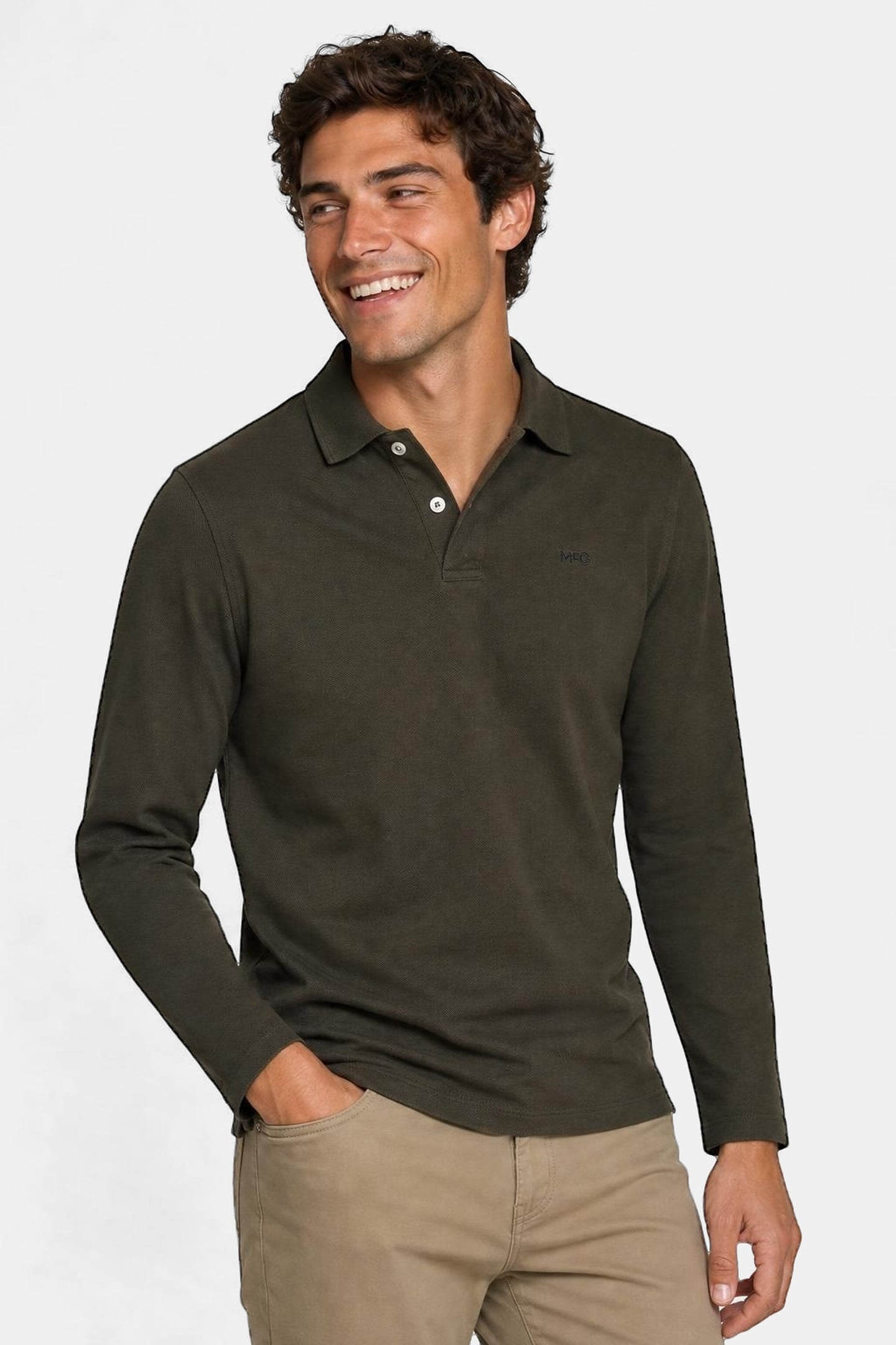 CLASSIC POLO DARK OLIVE 1