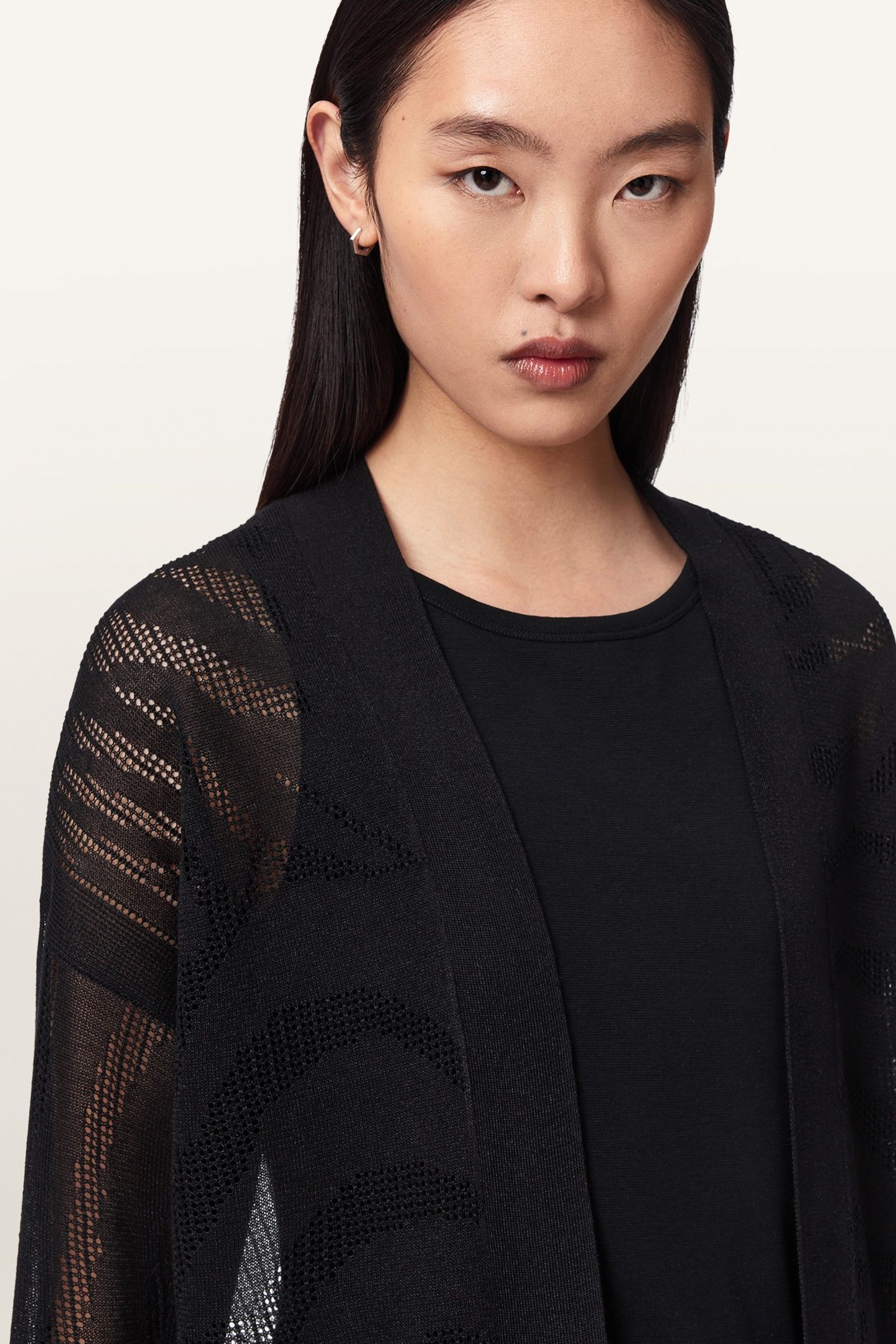 MISHA CROP CARDIGAN BLACK 7