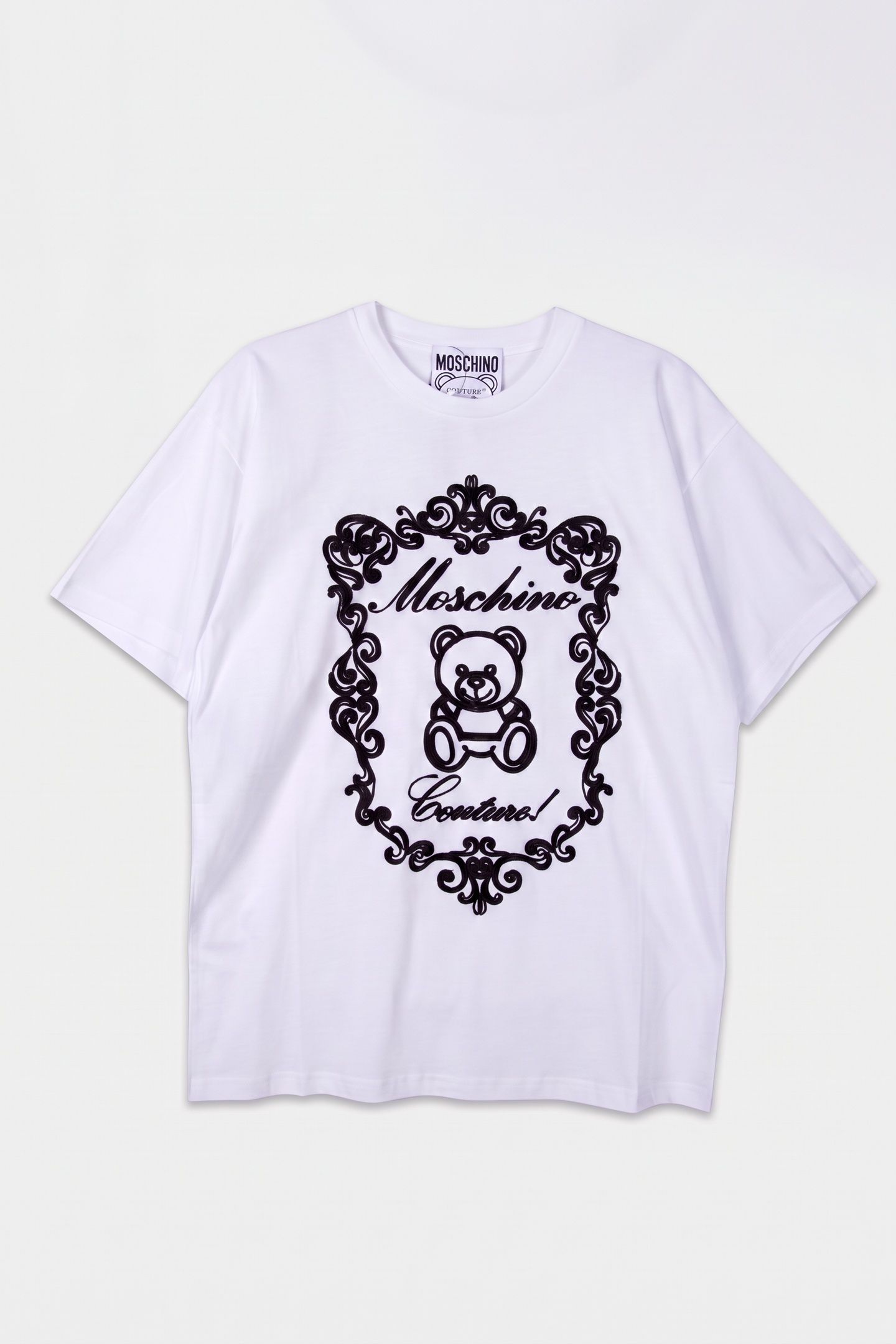TEDDY EMBROIDERY ORGANIC JERSEY T-SHIRT WHITE 3