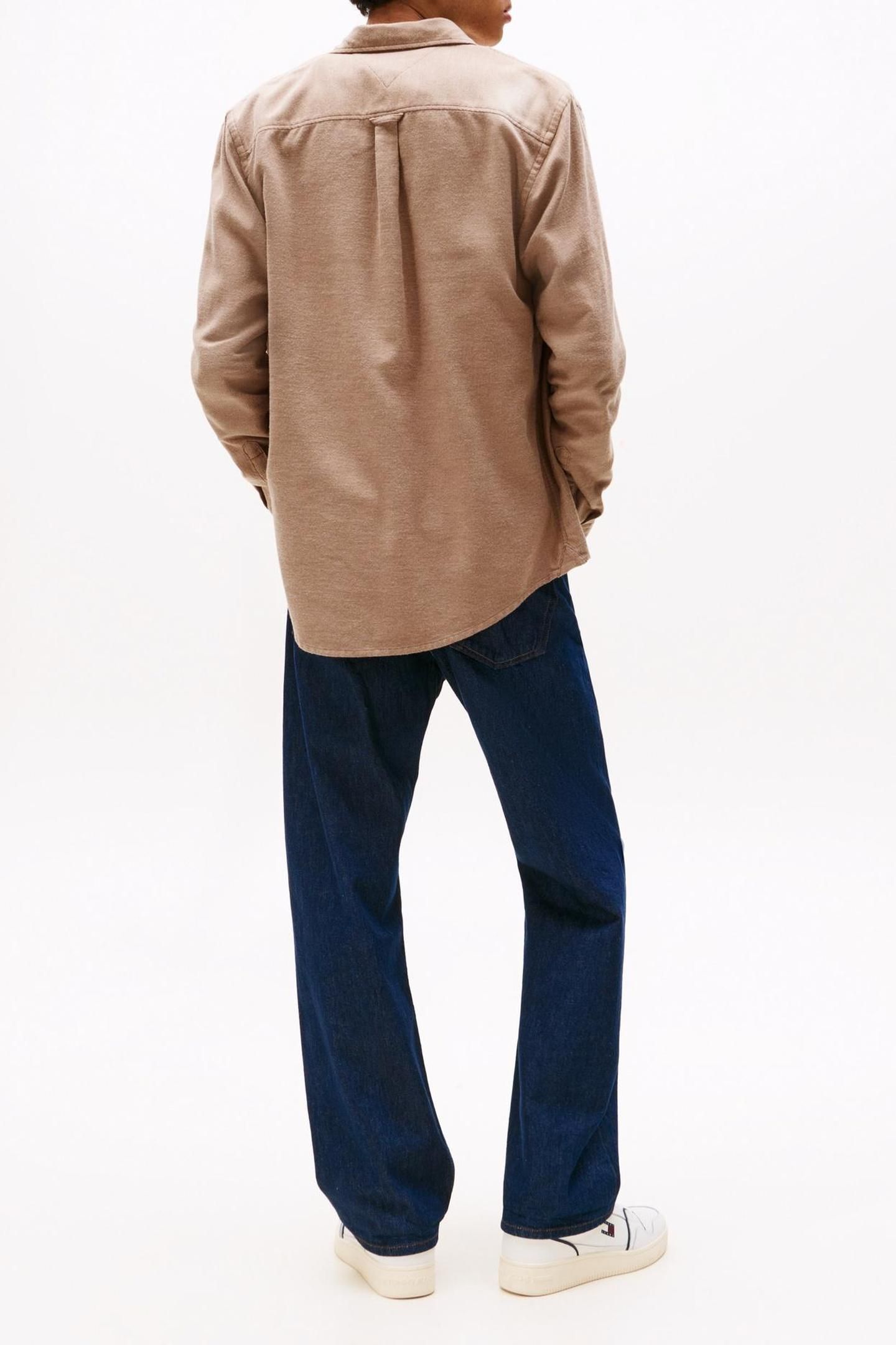 TJM REG FLANNEL SHIRT PECAN NUT 2