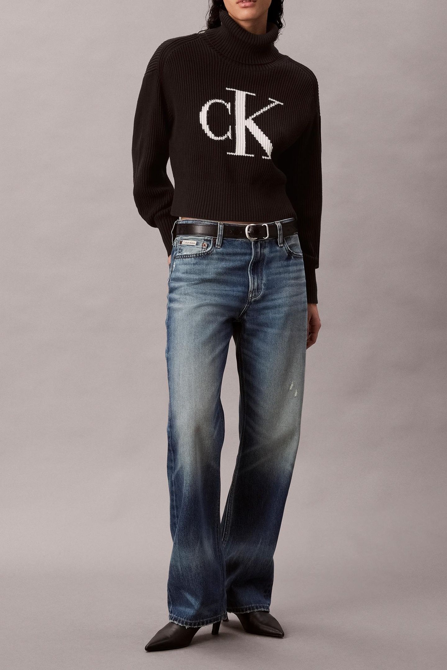 BLOWN UP LOOSE SWEATER BLACK 3