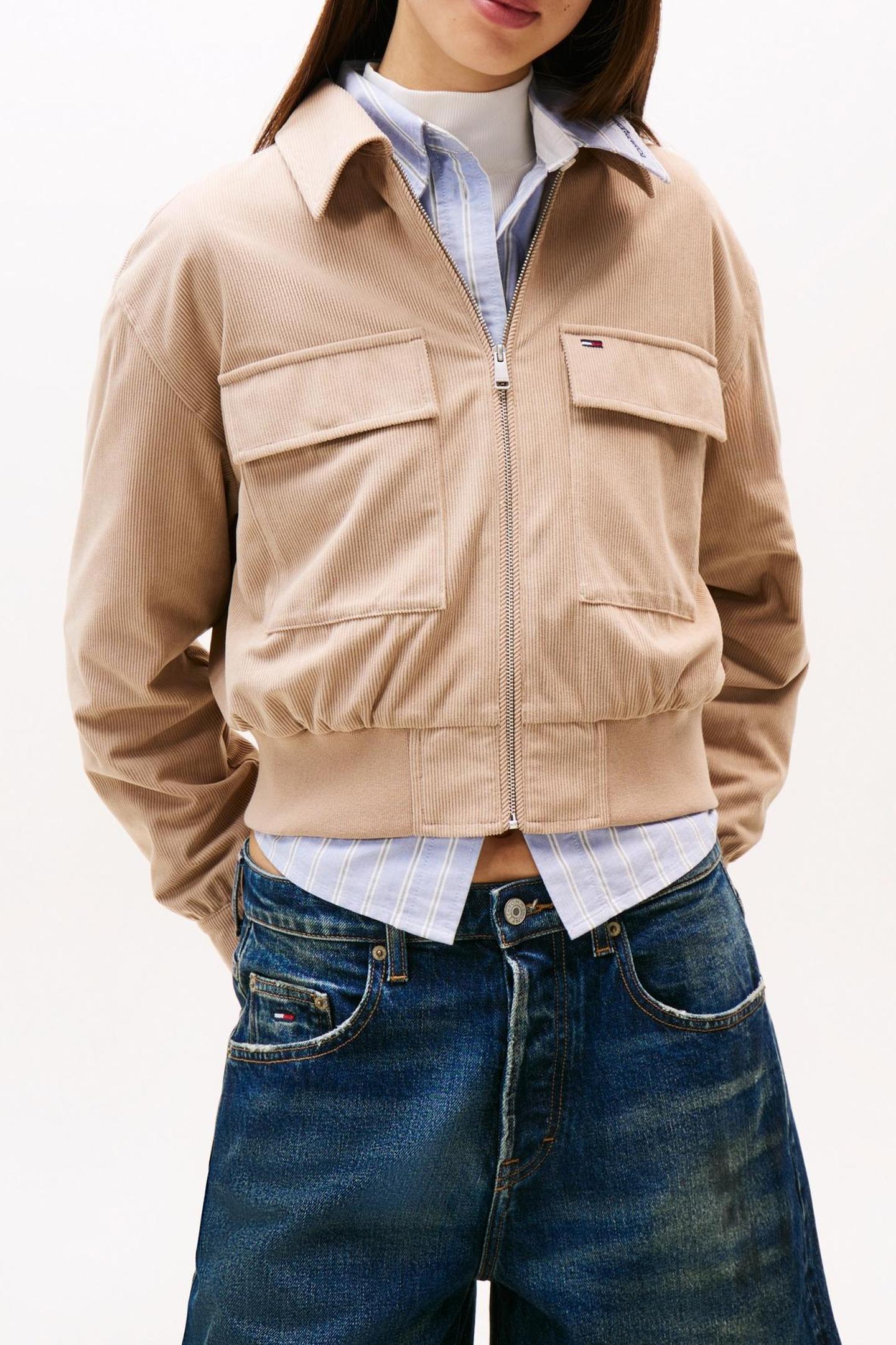 TJW CORD COACH JACKET MALTED MILK 1