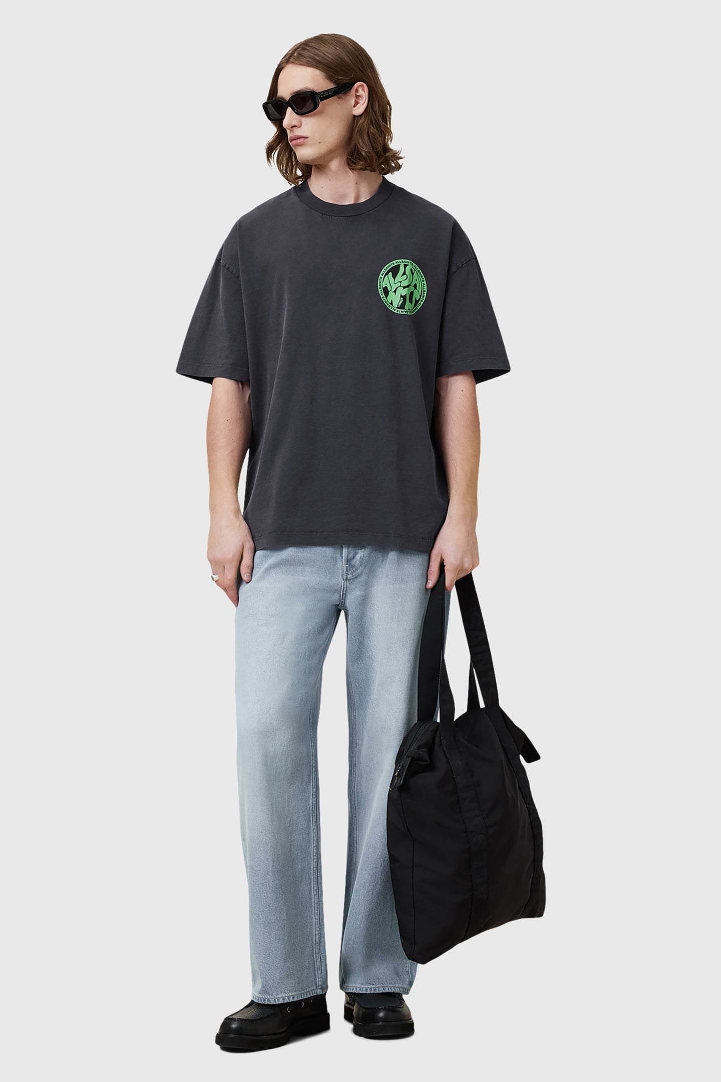 DISTORTION SS CREW WASHED BLACK 5