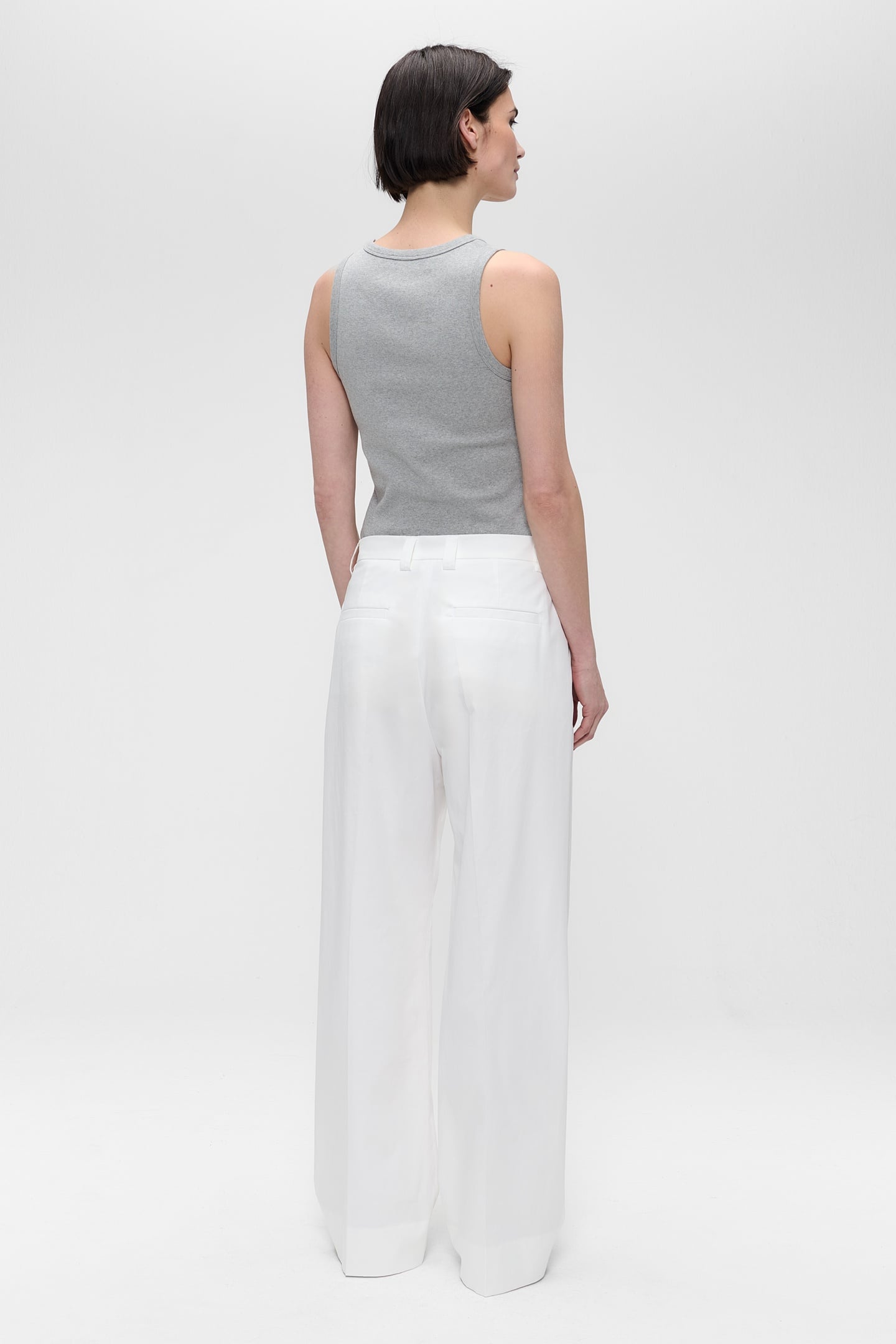 COTTON GARBARDINE KAY PANTS OFF WHITE 2