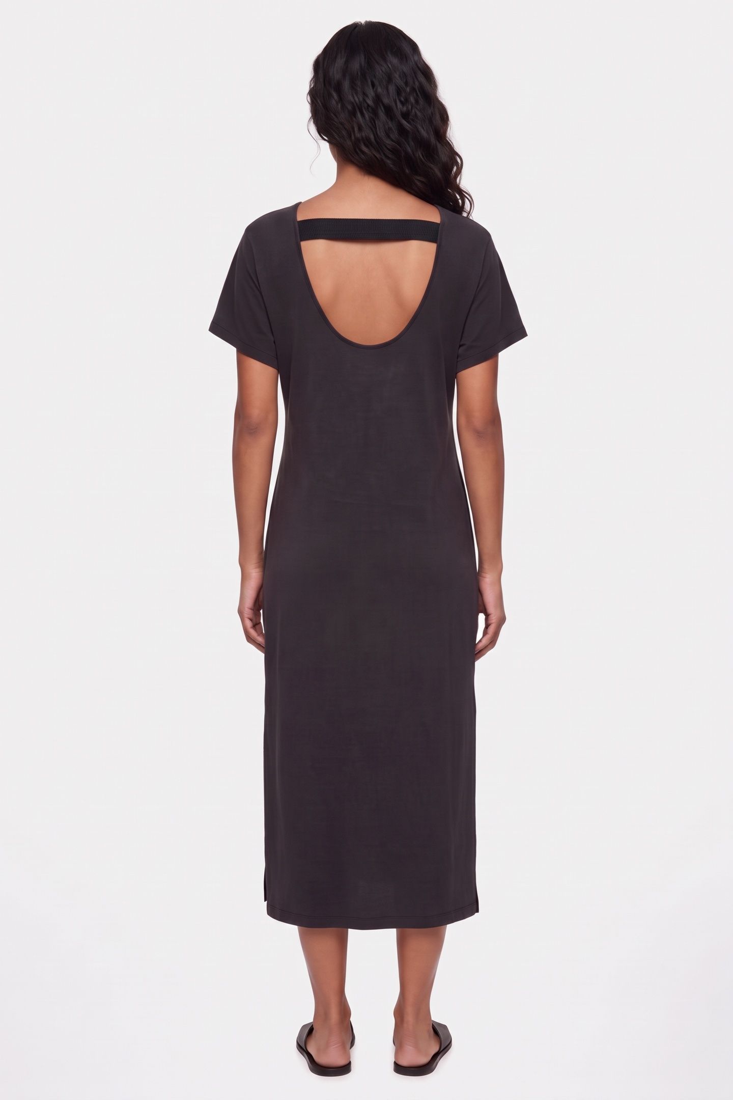 ST CORNELIE CUPRO DRESS BLACK 2