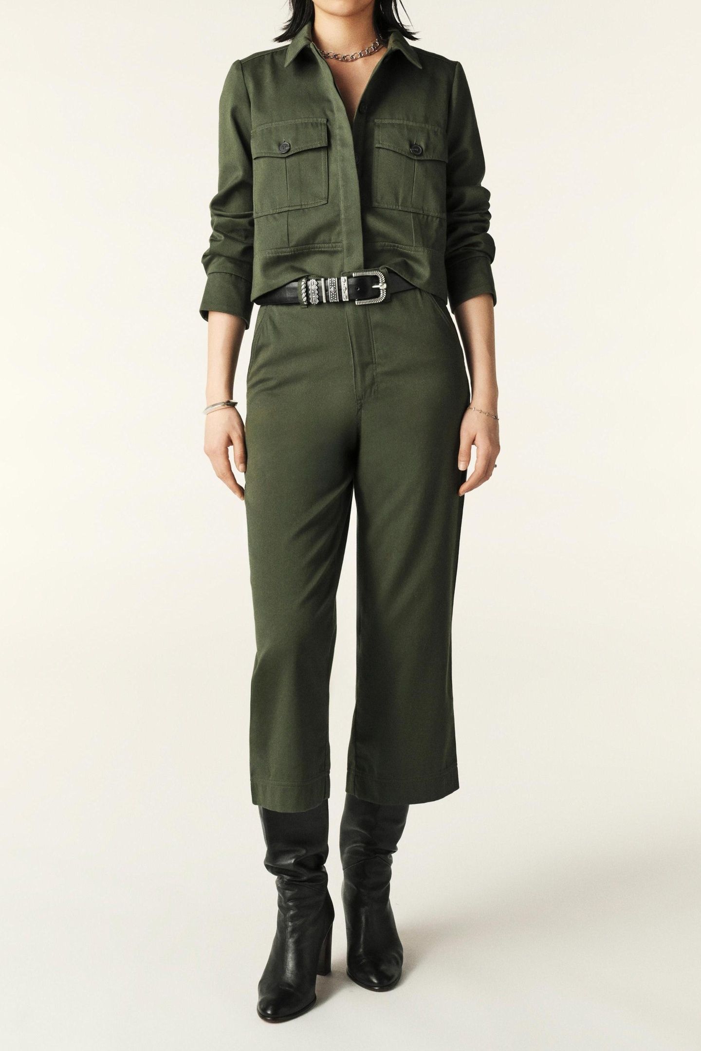 WIDE TROUSERS KAKI 1