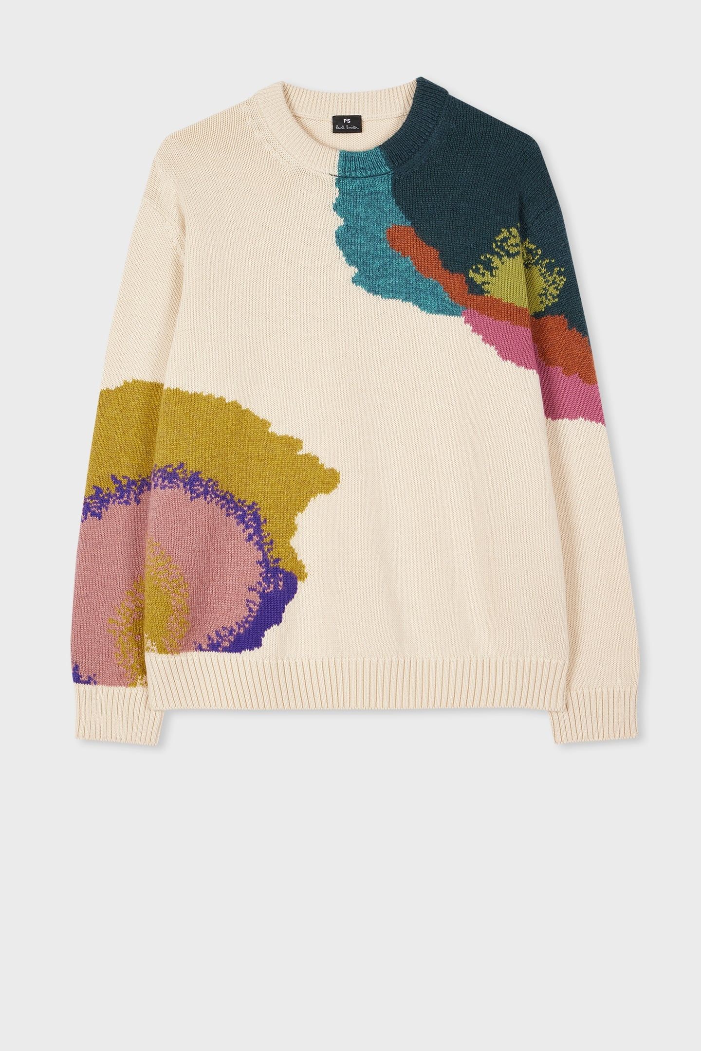 WOMENS KNITTED SWEATER CREW NECK IVORY 5