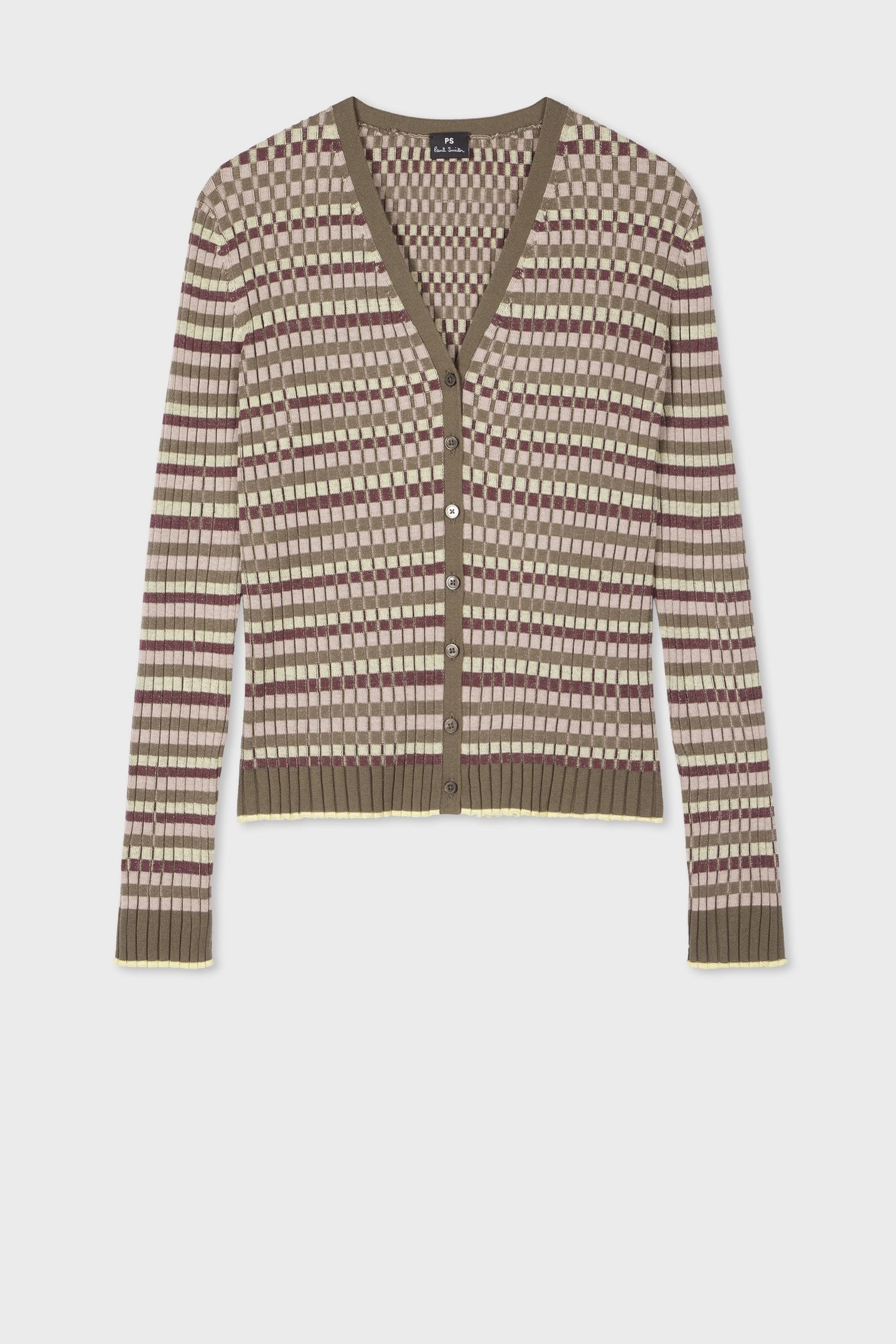 WOMENS KNITTED CARDIGAN BUTTON THRU LIME GREEN 4