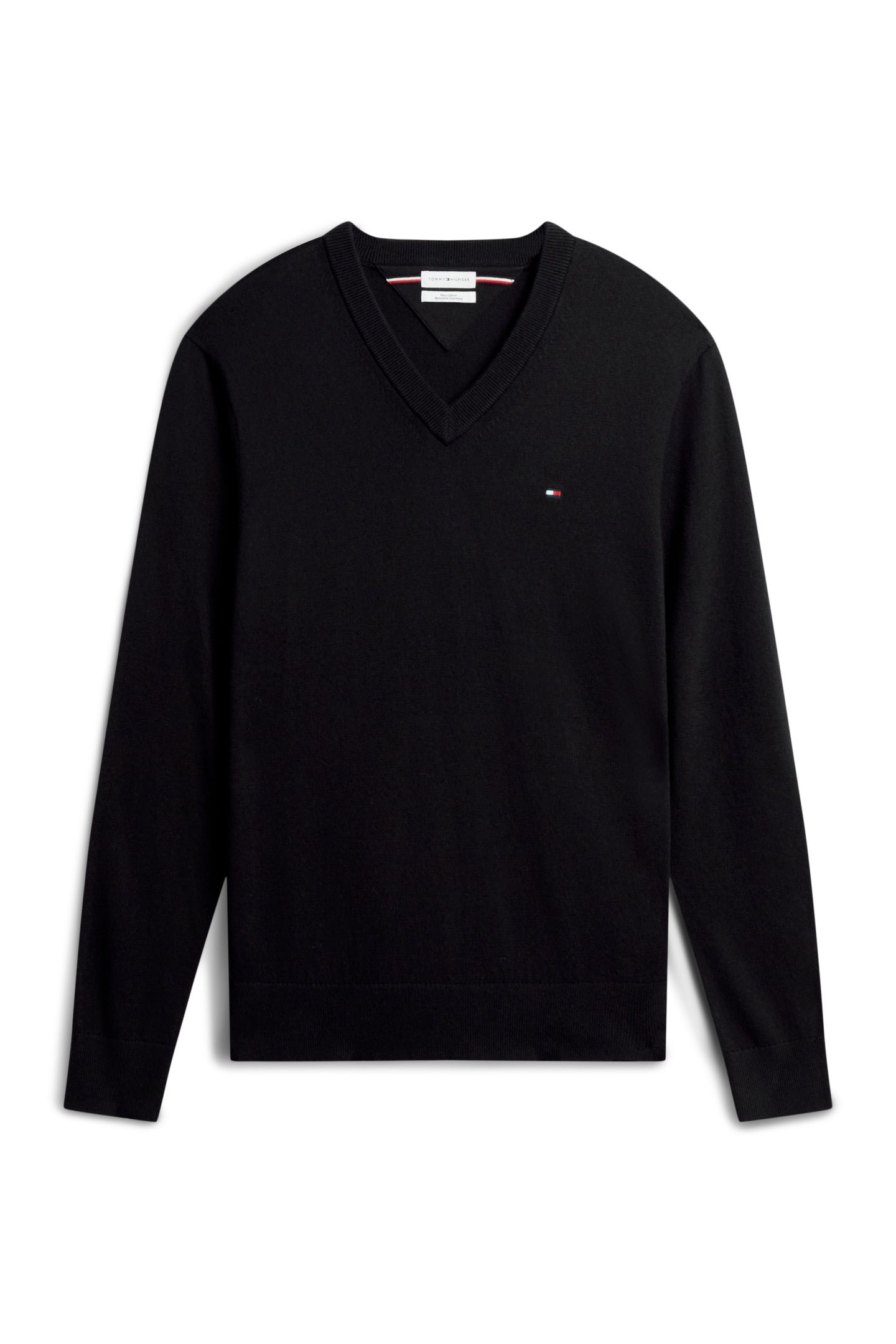 PIMA COTTON CASHMERE SWEATER BLACK 4