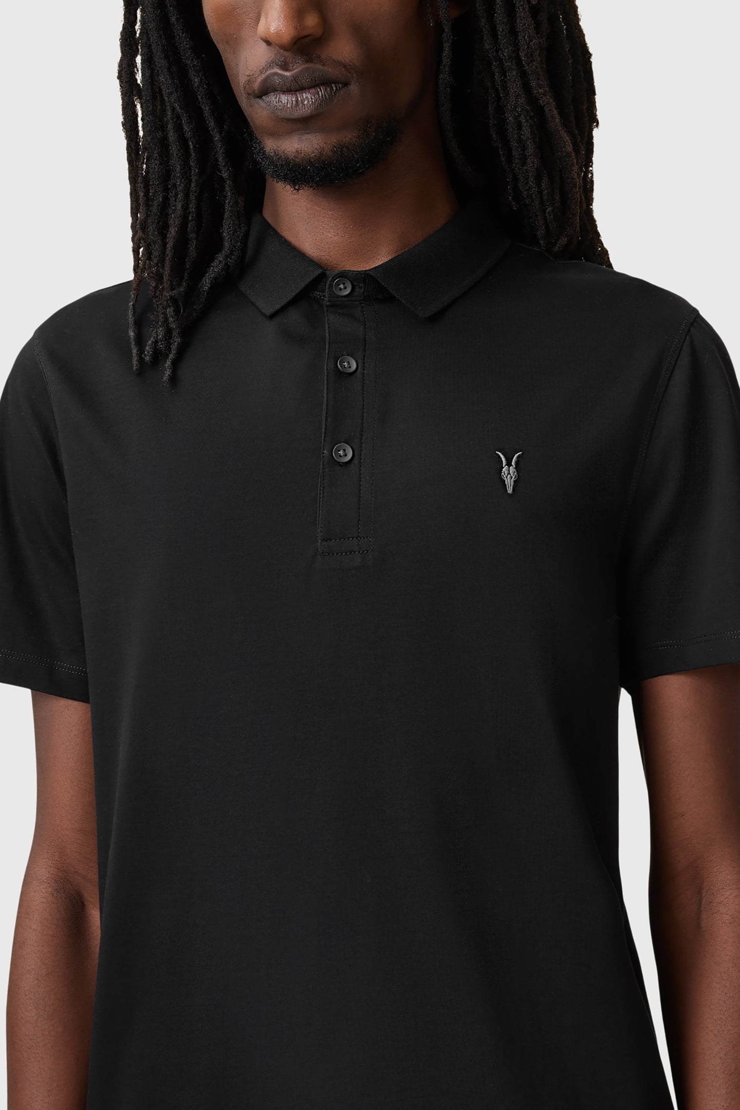 REID SS POLO JET BLACK 6