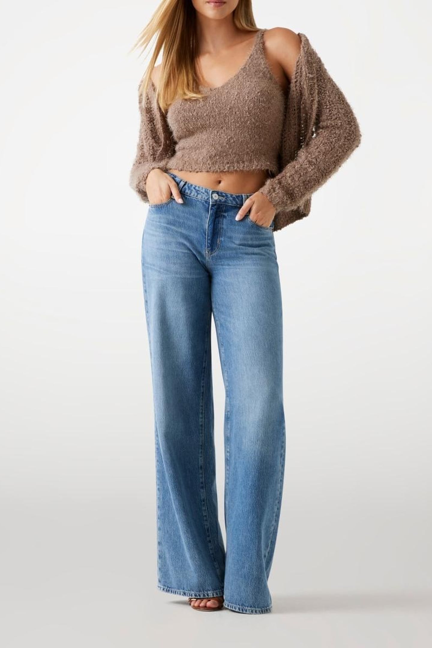 SL DBL VN BEA TANK SILK TAUPE MULTI 3