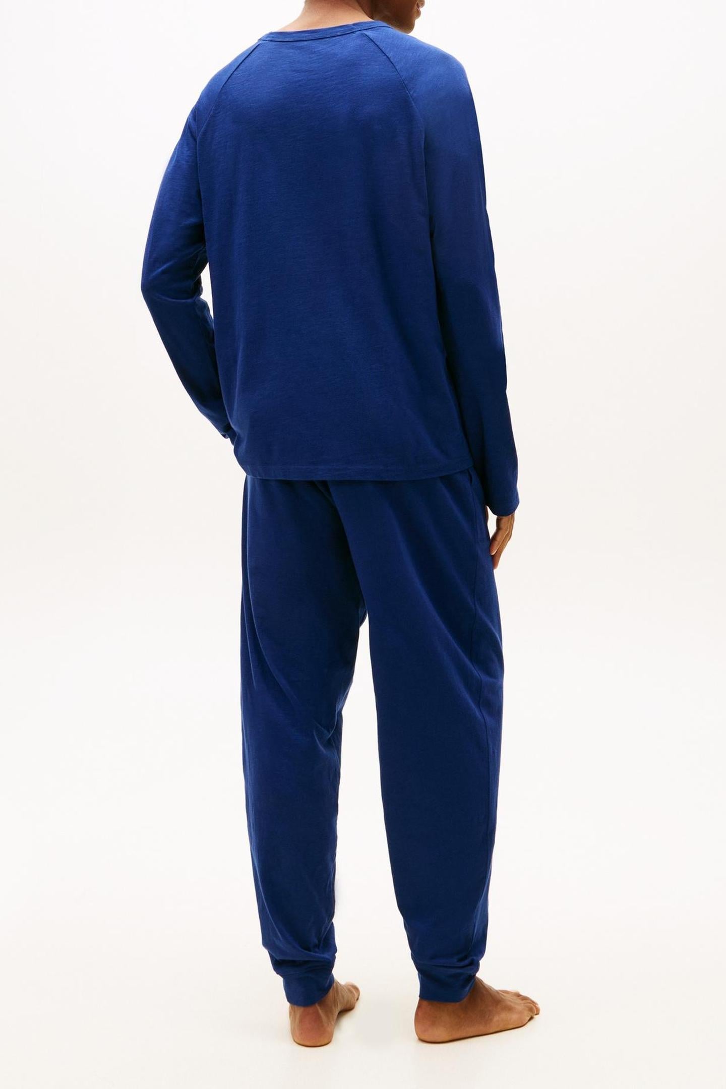 LS JERSEY PJ SET PREPPY NAVY 2