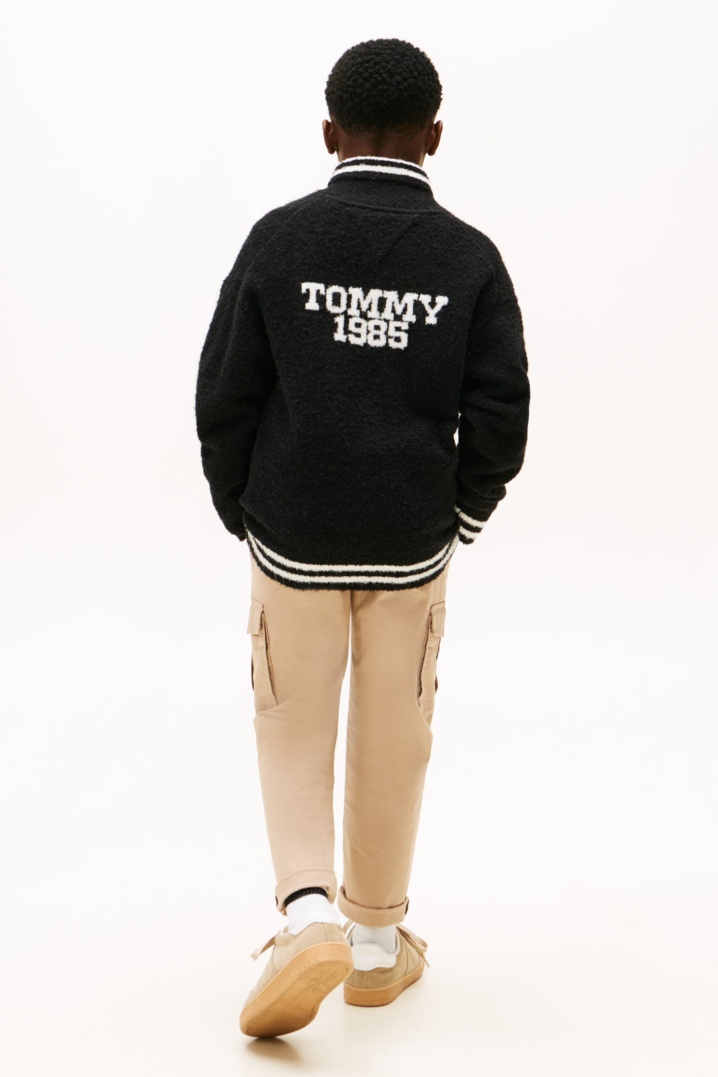 BOYS WOOL BLEND SWEATER BLACK 2