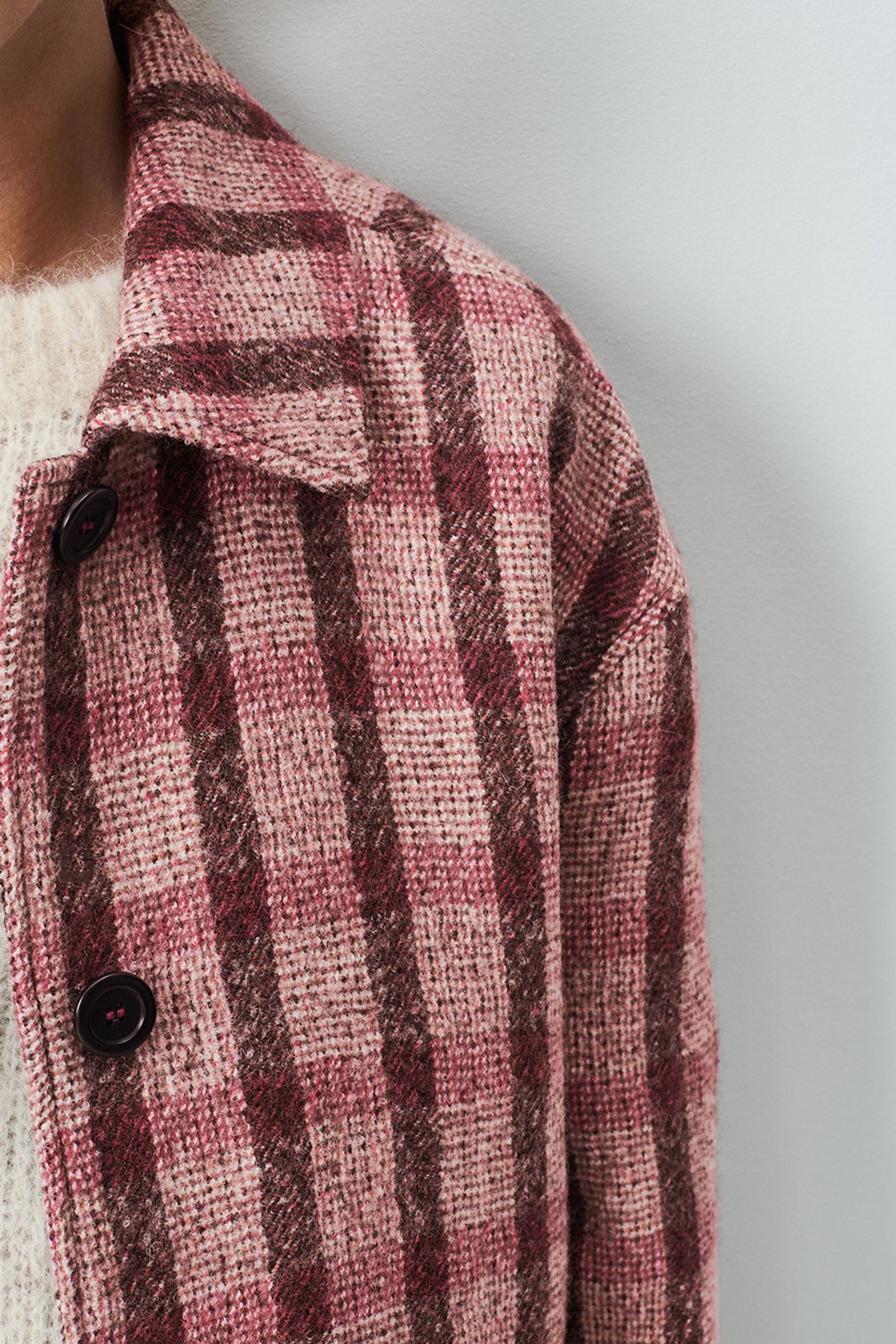 TURSBURG COAT TARTAN POIVRE ROUGE 5