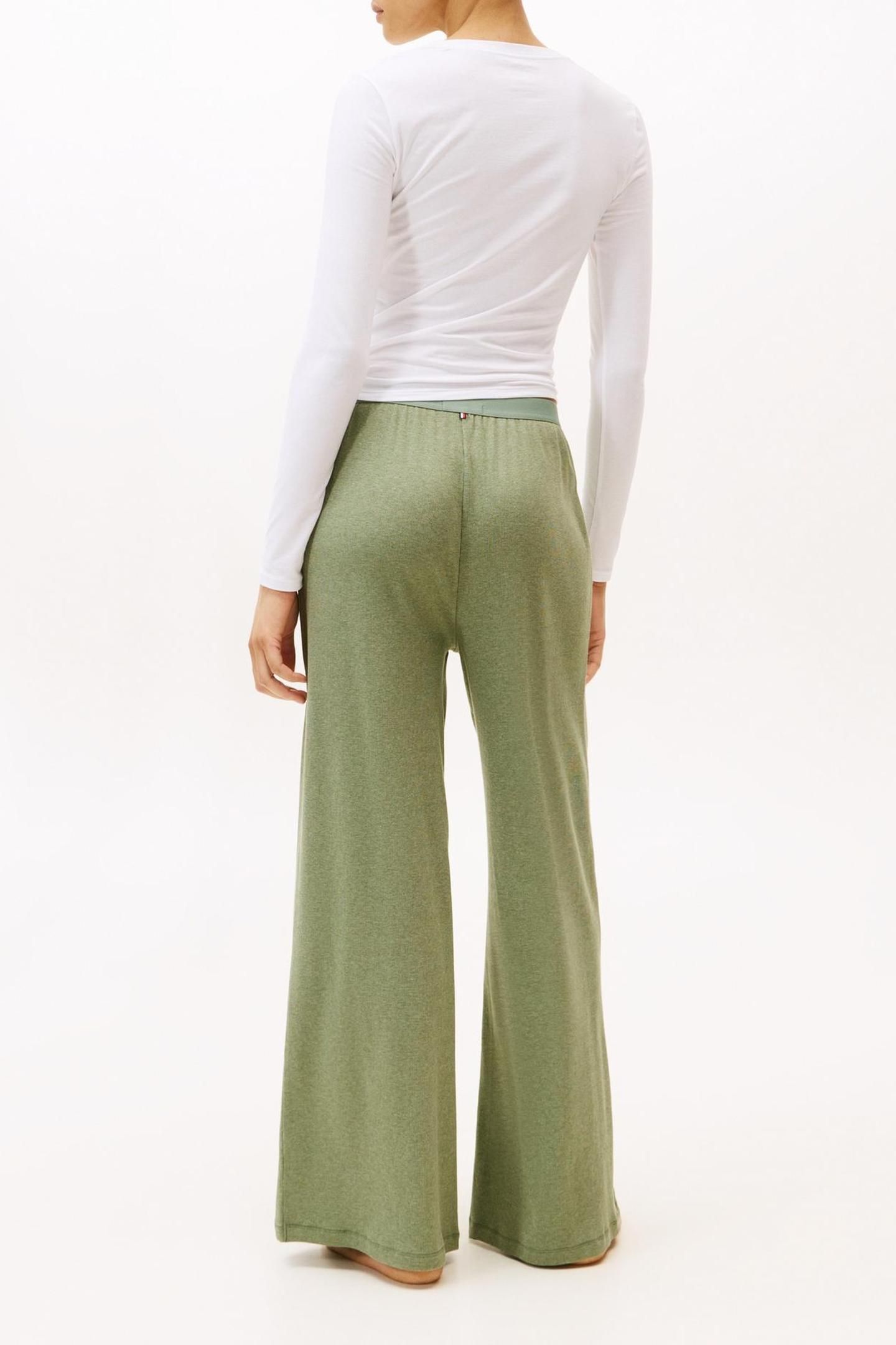 RIB PANTS KHAKI HEATHER 2