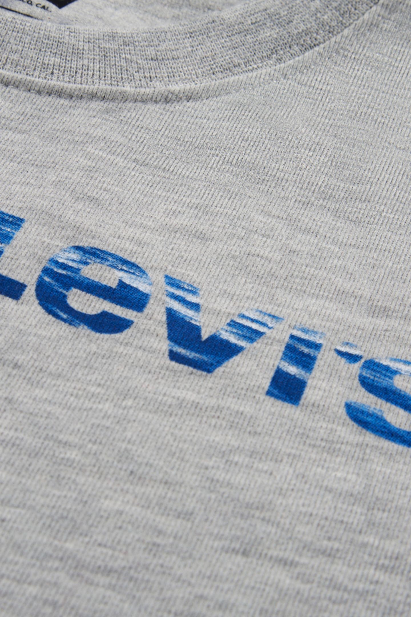 BOYS NEW WAVE SPORTSWEAR LOGO TEE GREY HEATHER 4
