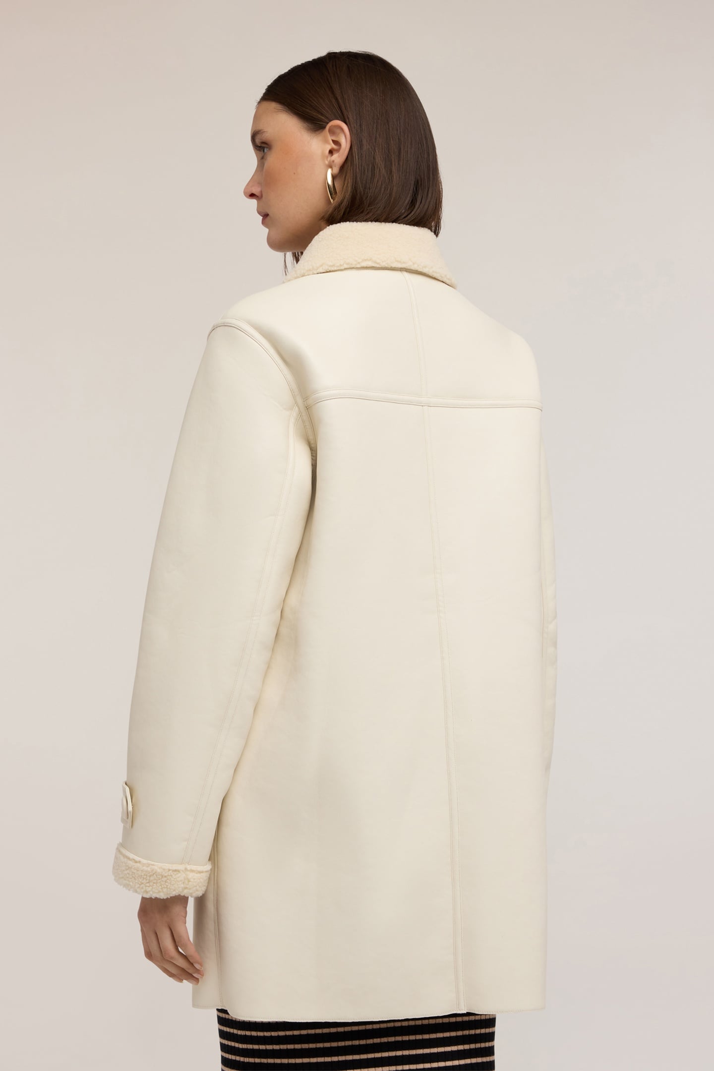SHEARLING EFFECT COAT WHITE 3