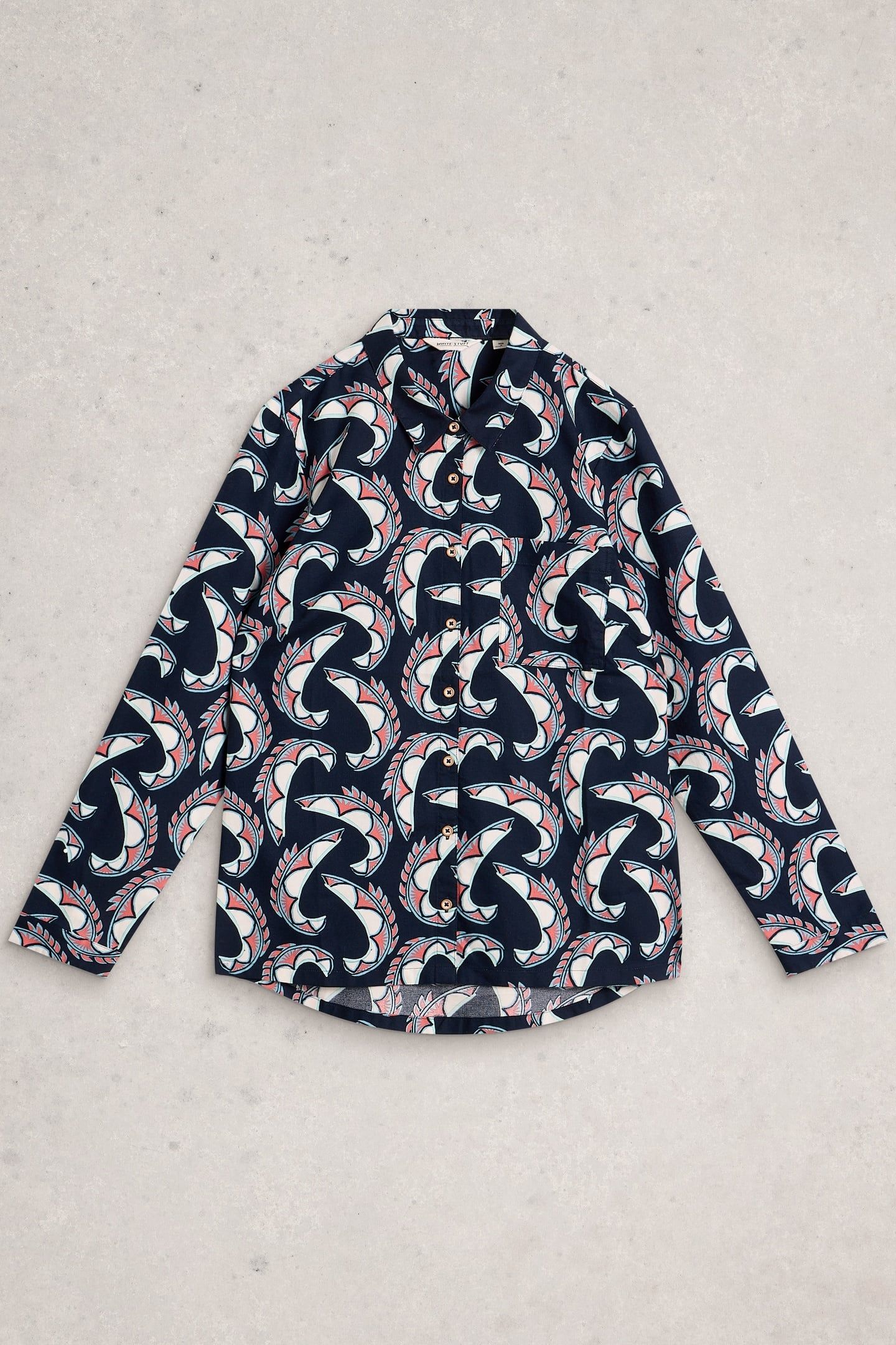 MAPLE SHIRT NAVY PRINT 3