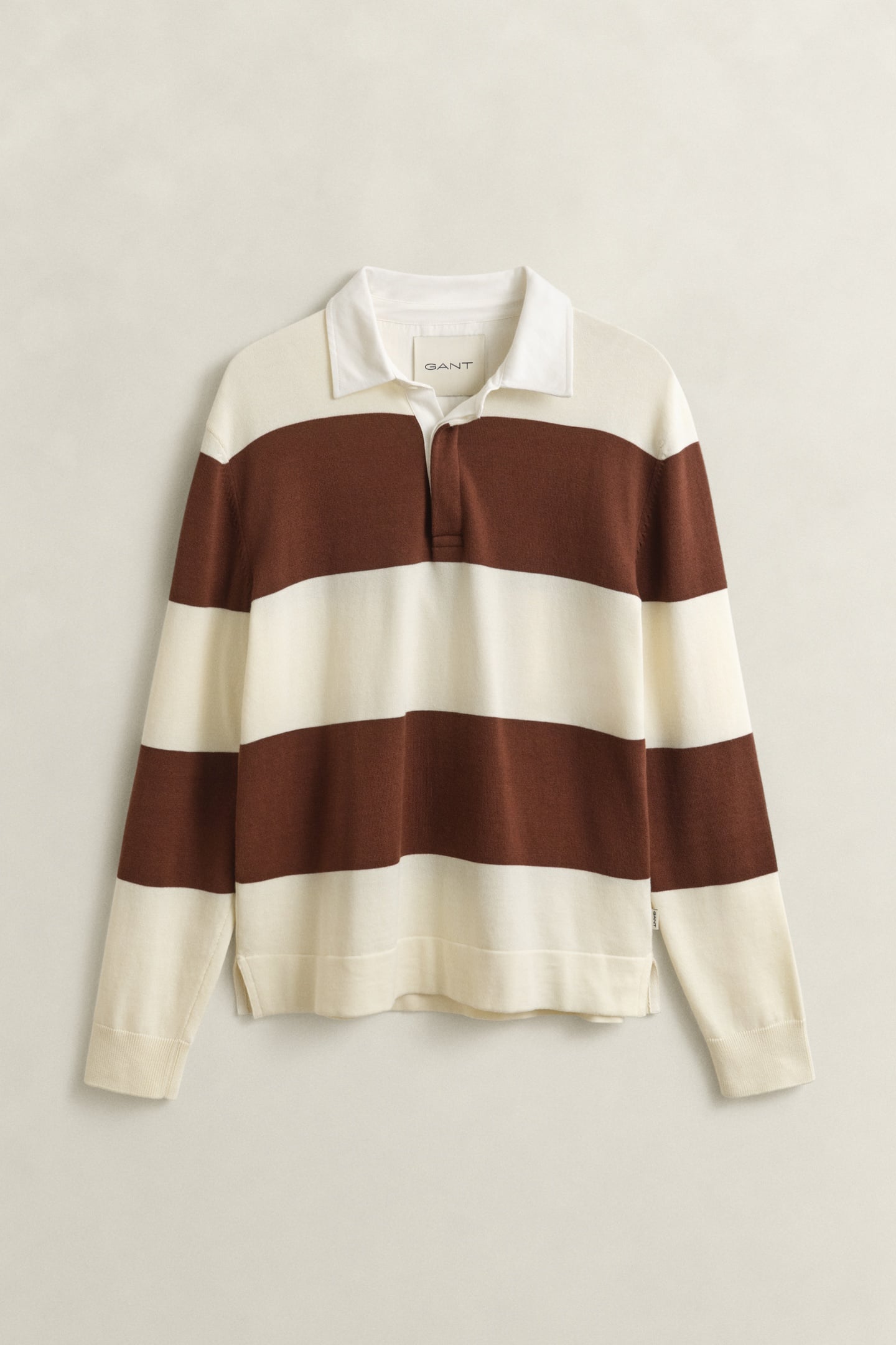 BARSTRIPED COTTON POLO CREAM 4