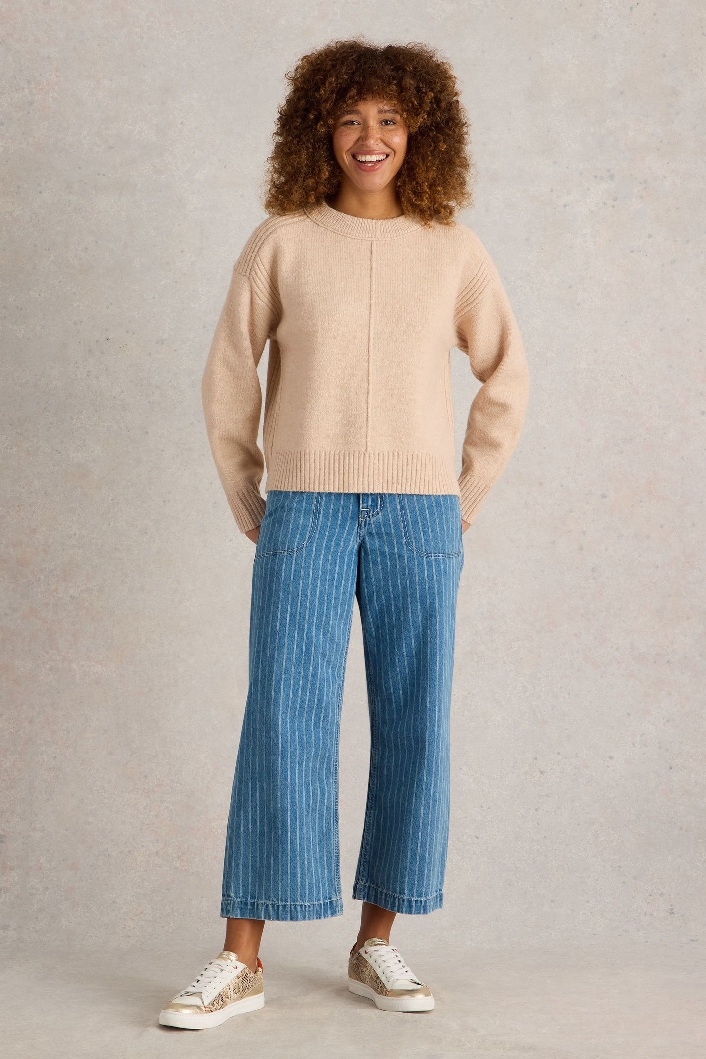 LOVELY BOXY JUMPER LIGHT NATURAL 1