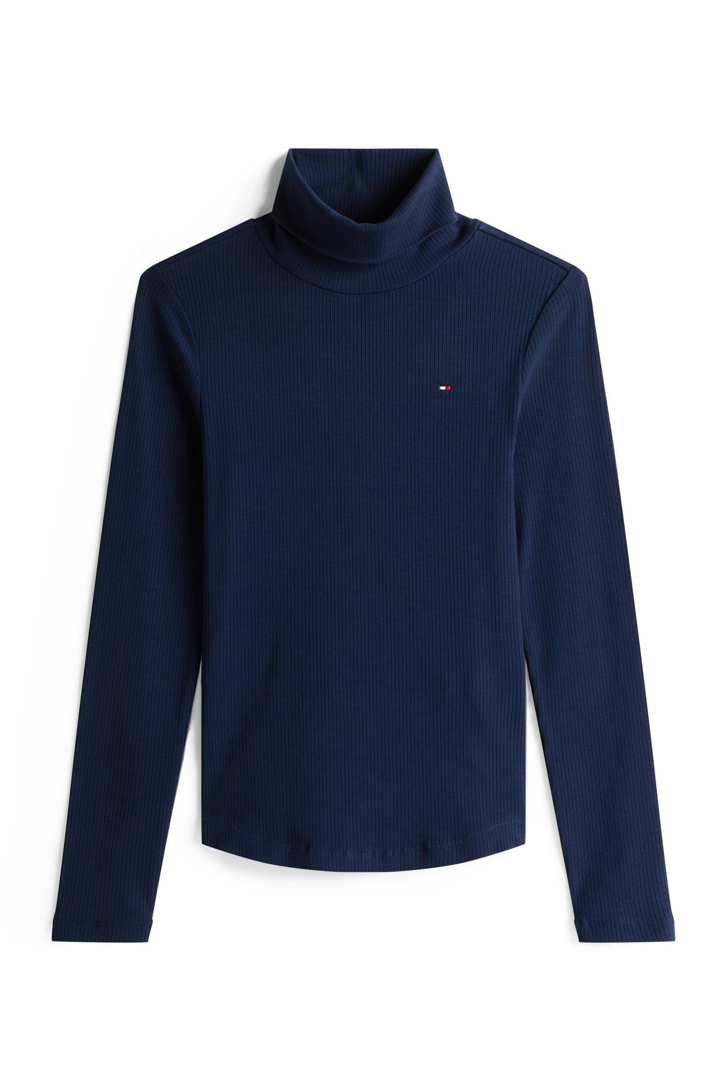 SLIM 5X2 RIB ROLL-NECK DARK NIGHT NAVY 4